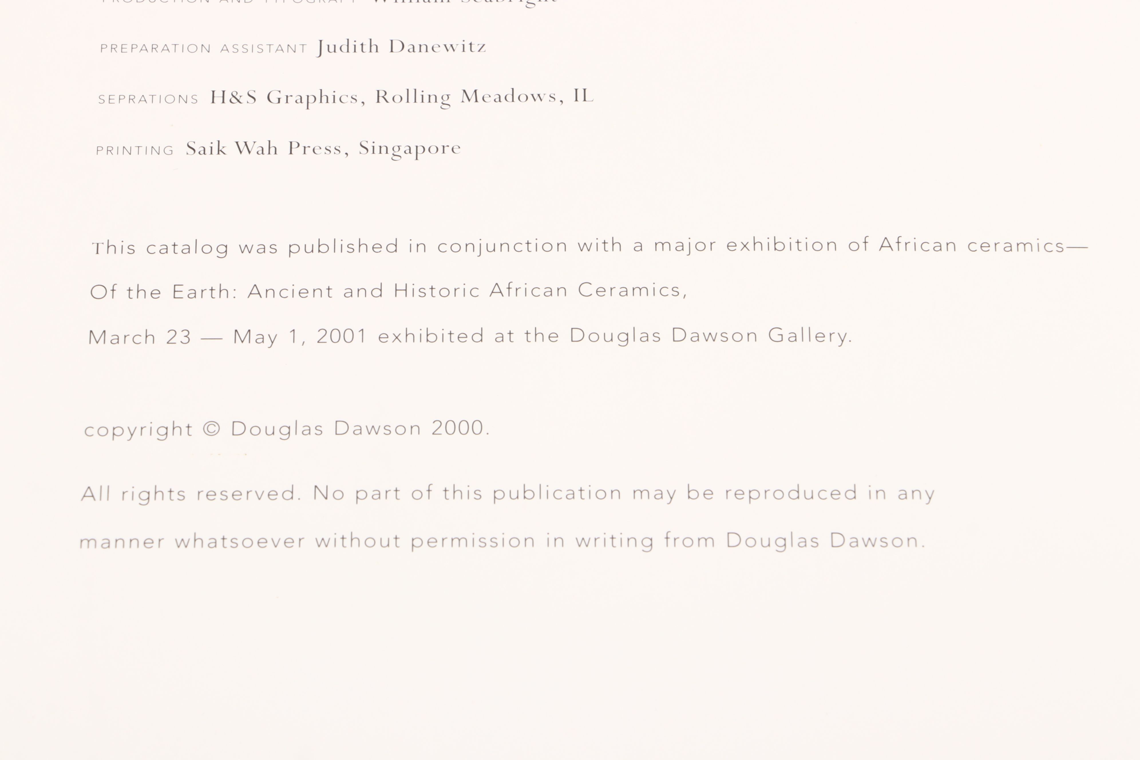 "Of The Earth: Ancient and Historic African Ceramics" with More Books on Africa