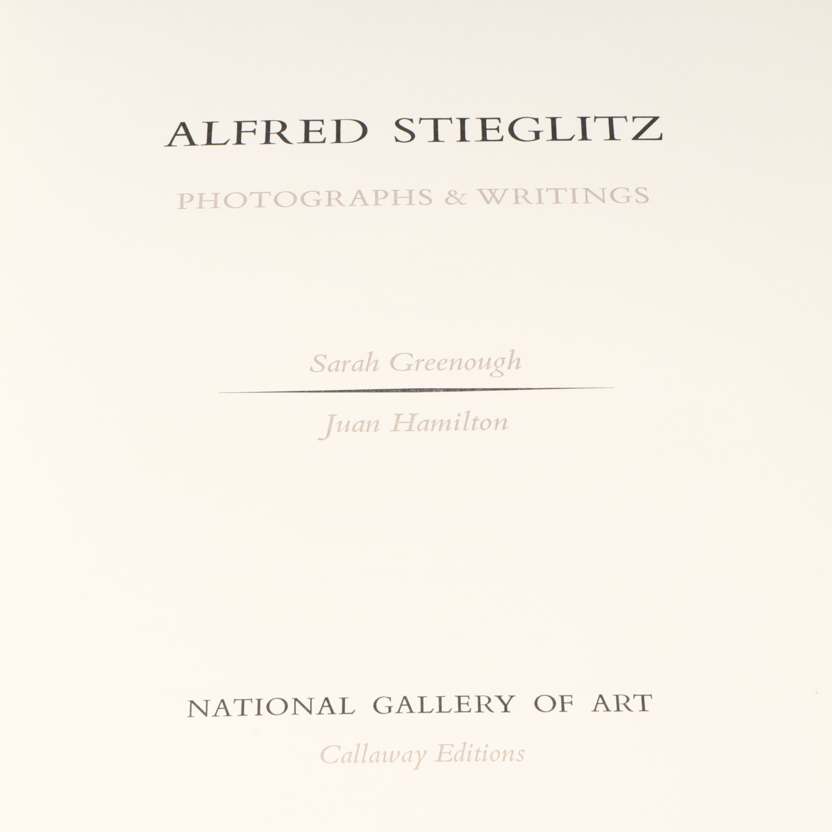 First Edition "Alfred Stieglitz: Photographs & Writings" with More Books