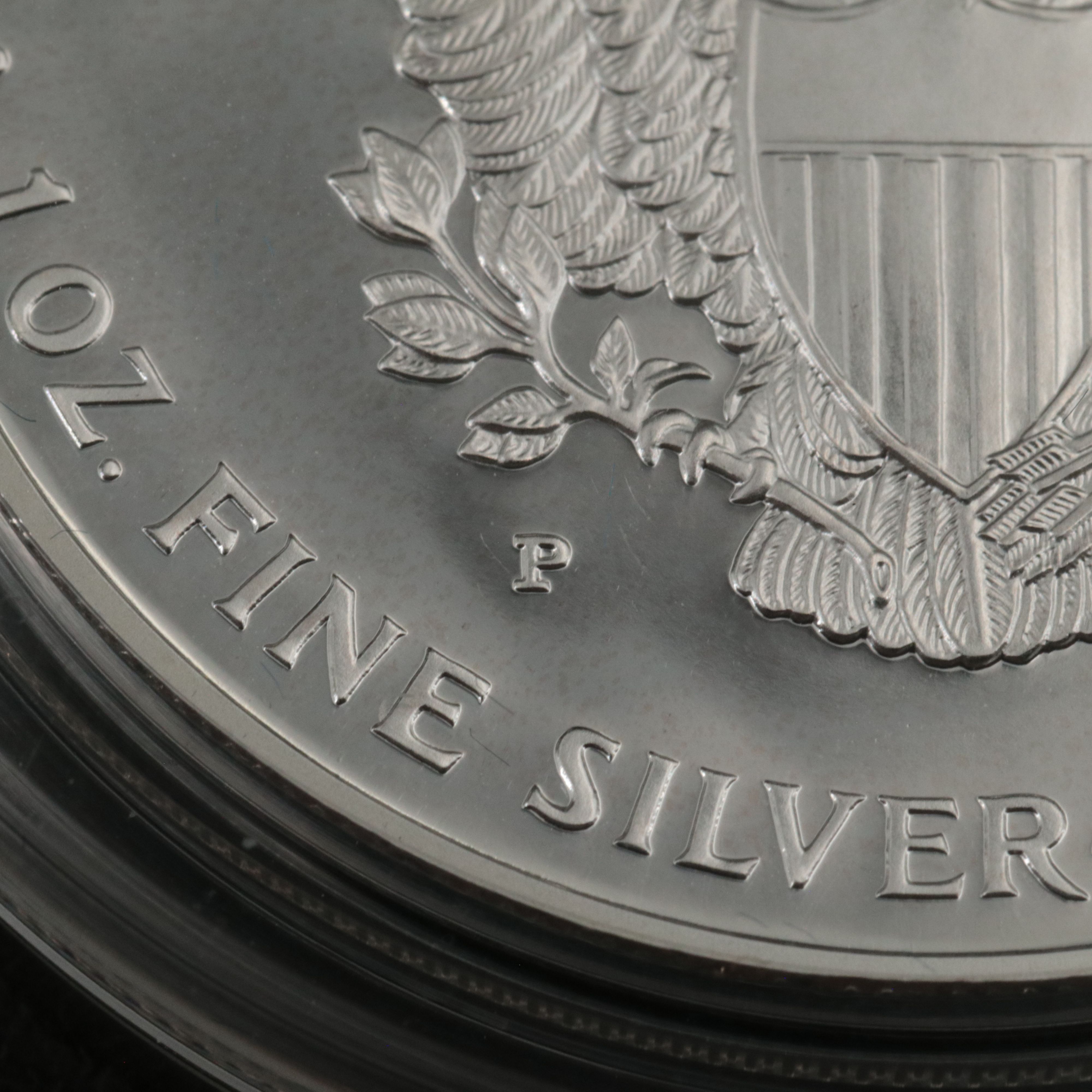 Two 1999-P American Silver Eagle 1-Oz. Bullion Coins