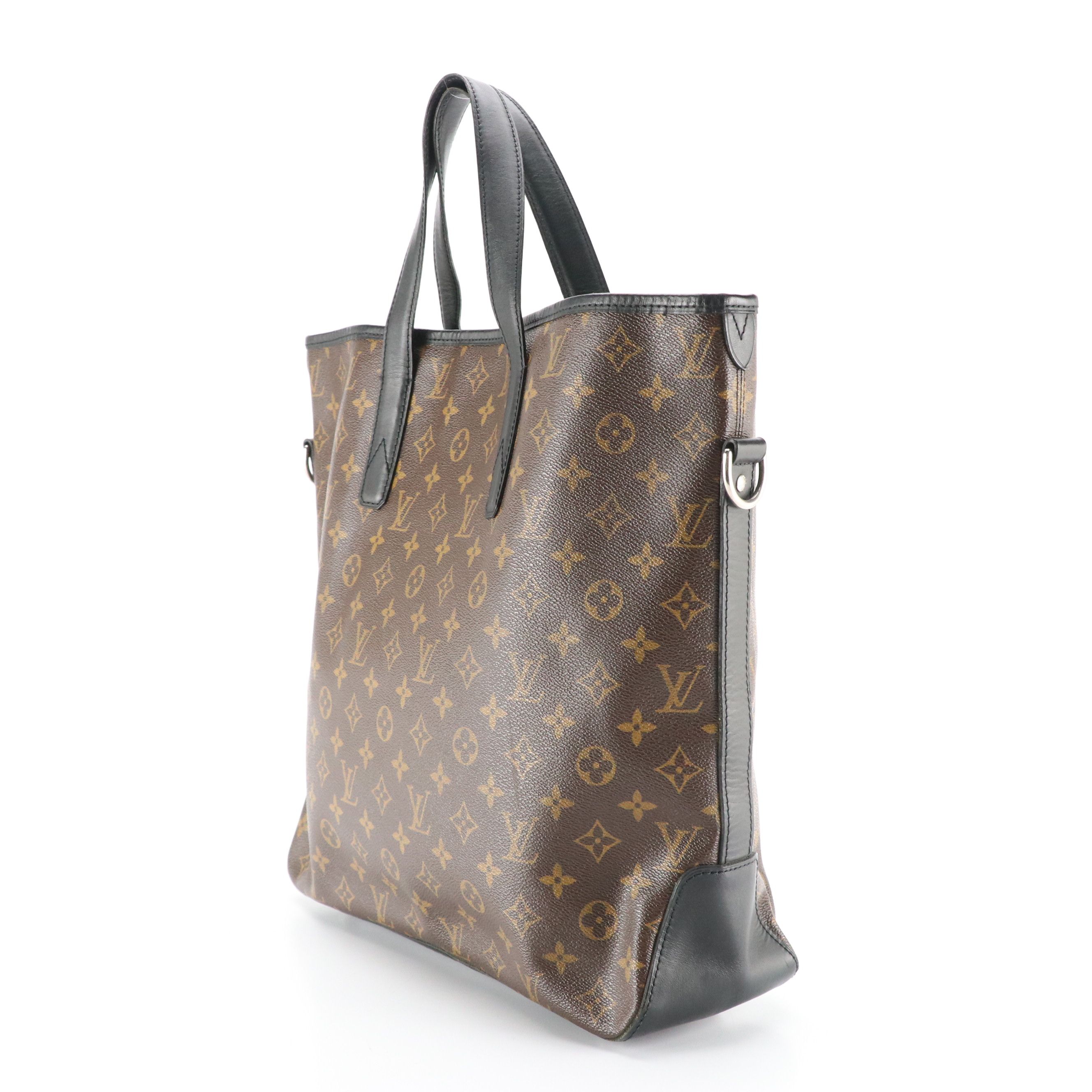 Louis Vuitton Macassar Davis Tote Bag in Monogram Canvas and Leather