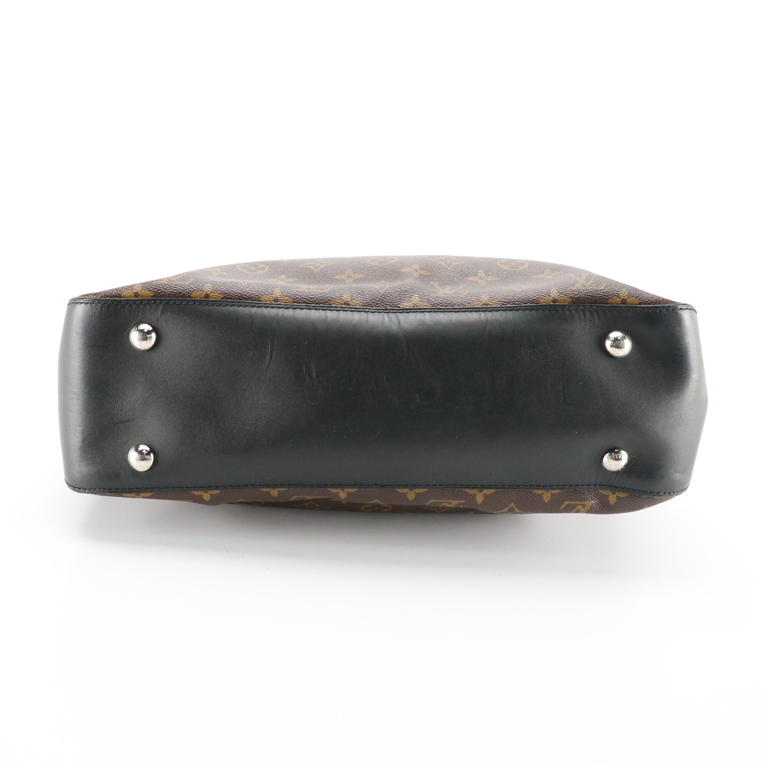 Louis Vuitton Macassar Davis Tote Bag in Monogram Canvas and Leather