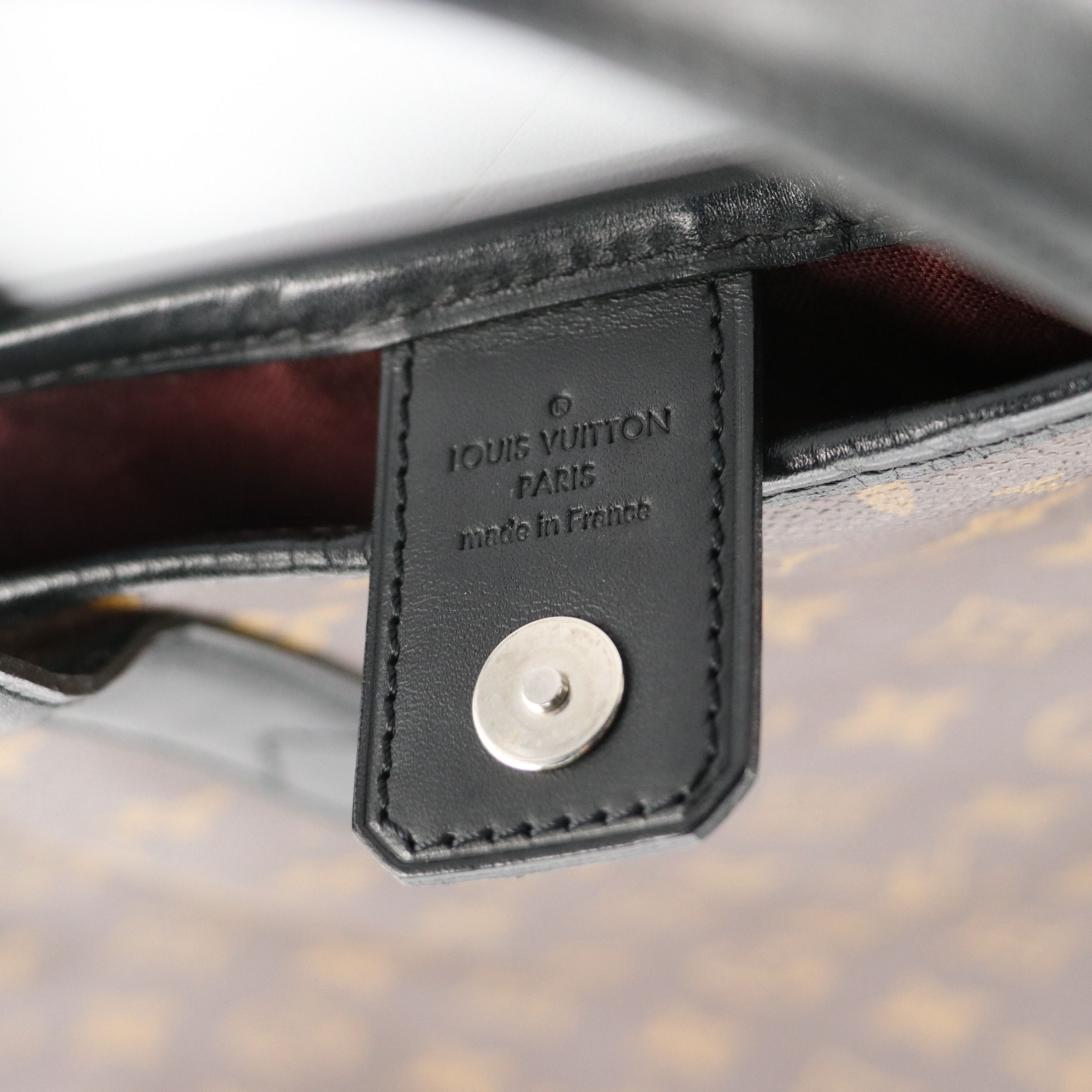 Louis Vuitton Macassar Davis Tote Bag in Monogram Canvas and Leather