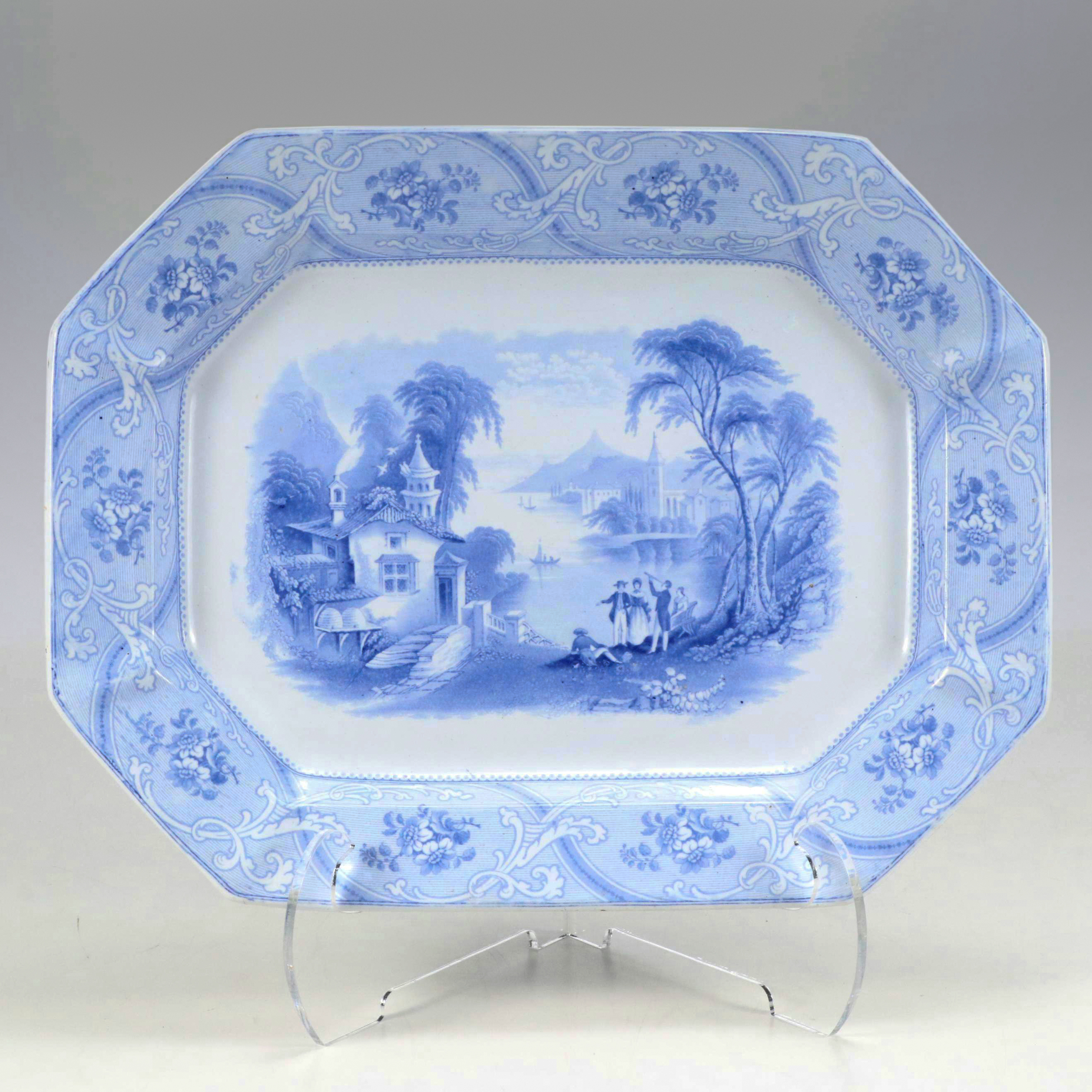 Hall & Co. "Marseillaise" Ironstone Transferware Platter