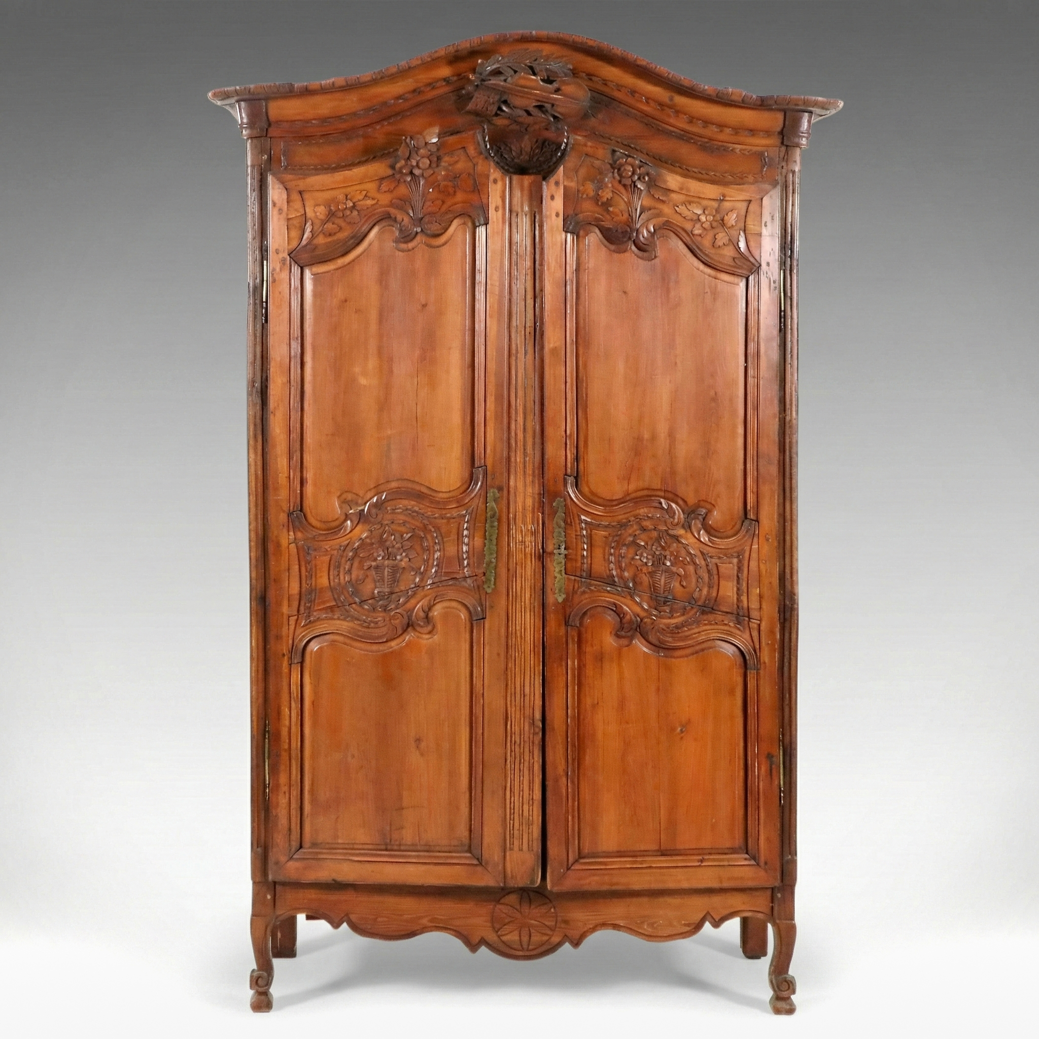 French Provincial "Marriage" Armoire (Wardrobe), 19th Century