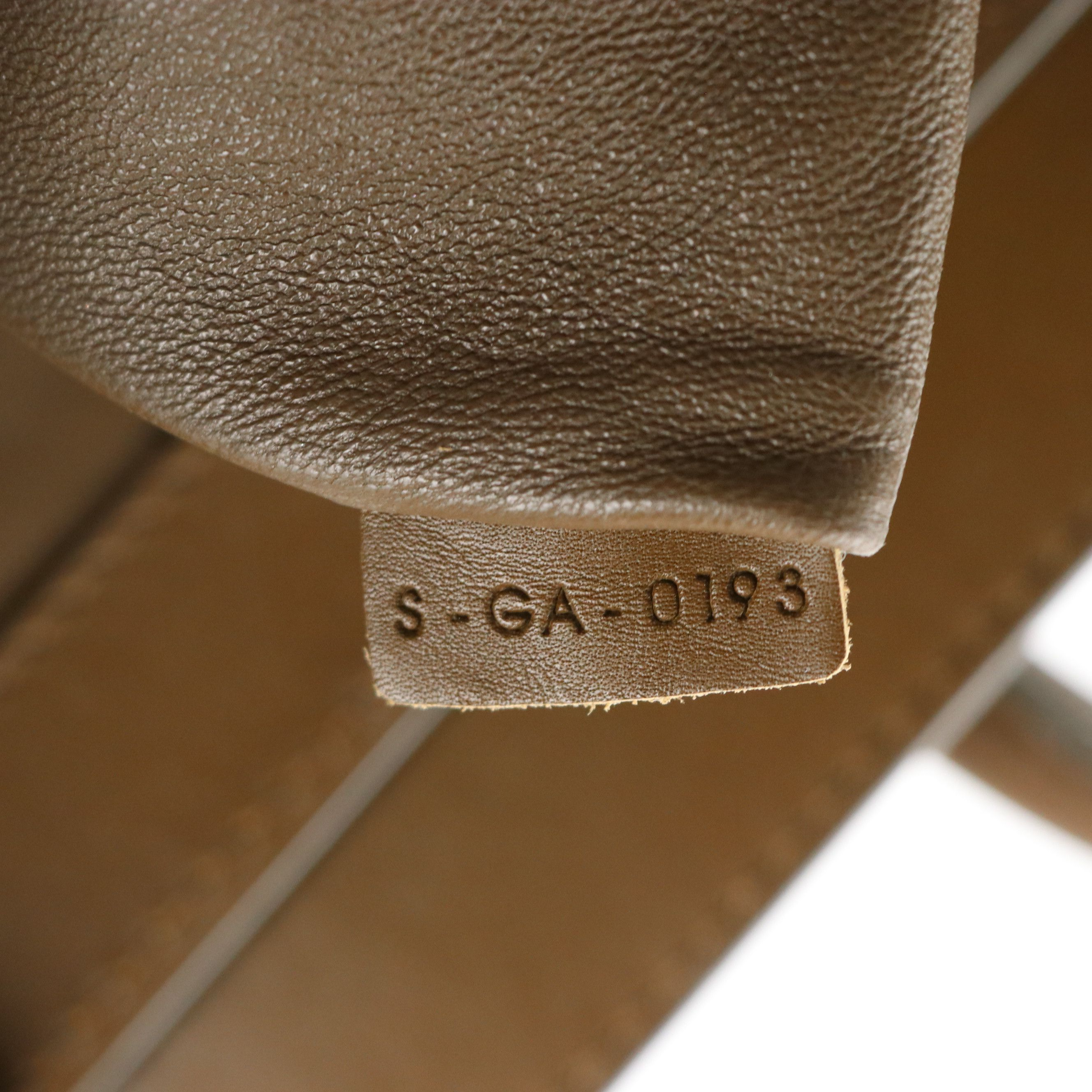 Celine Tricolor Mini Luggage Bag in Brown, Ivory and Navy Leather