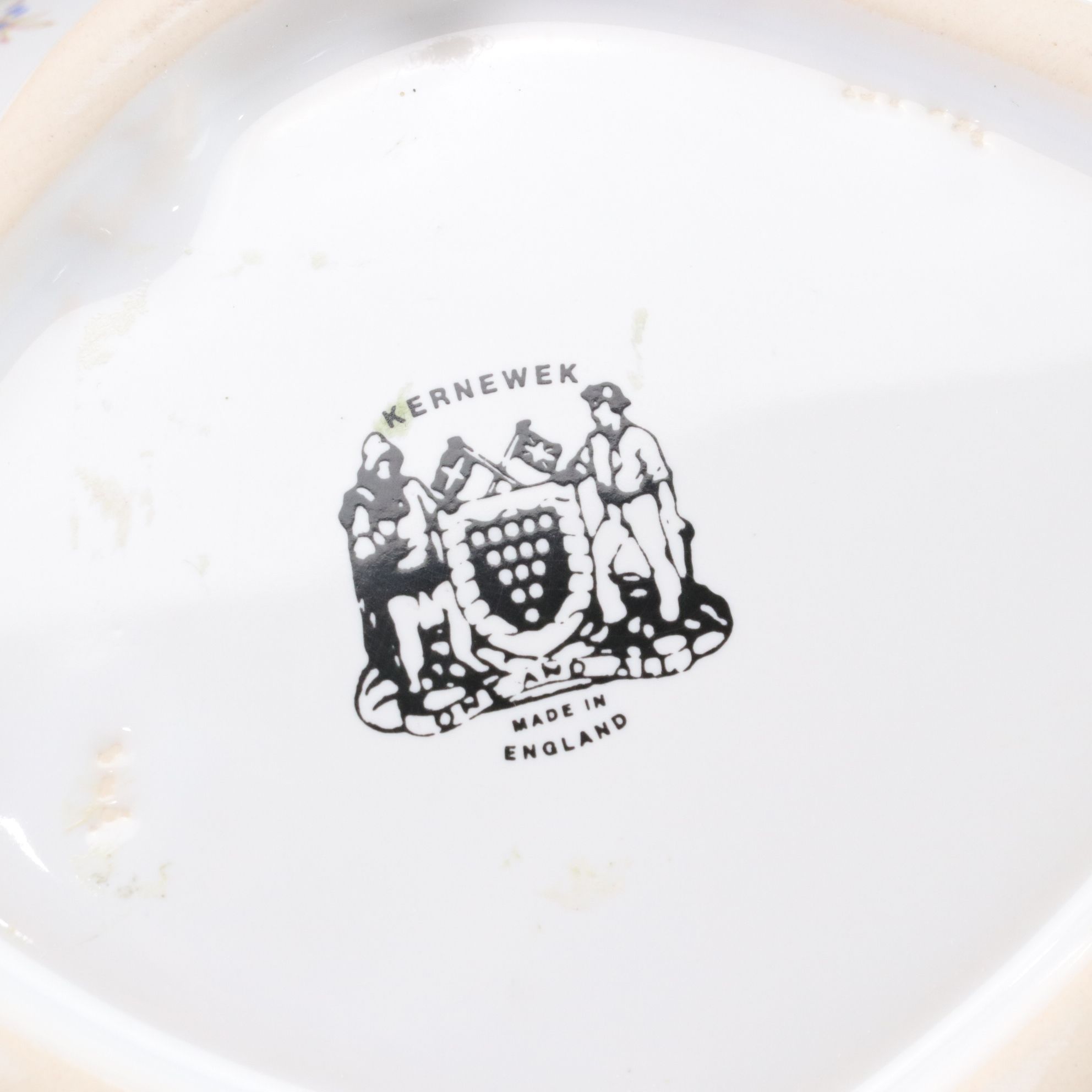 English Porcelain Teacups, Saucers & Teapot