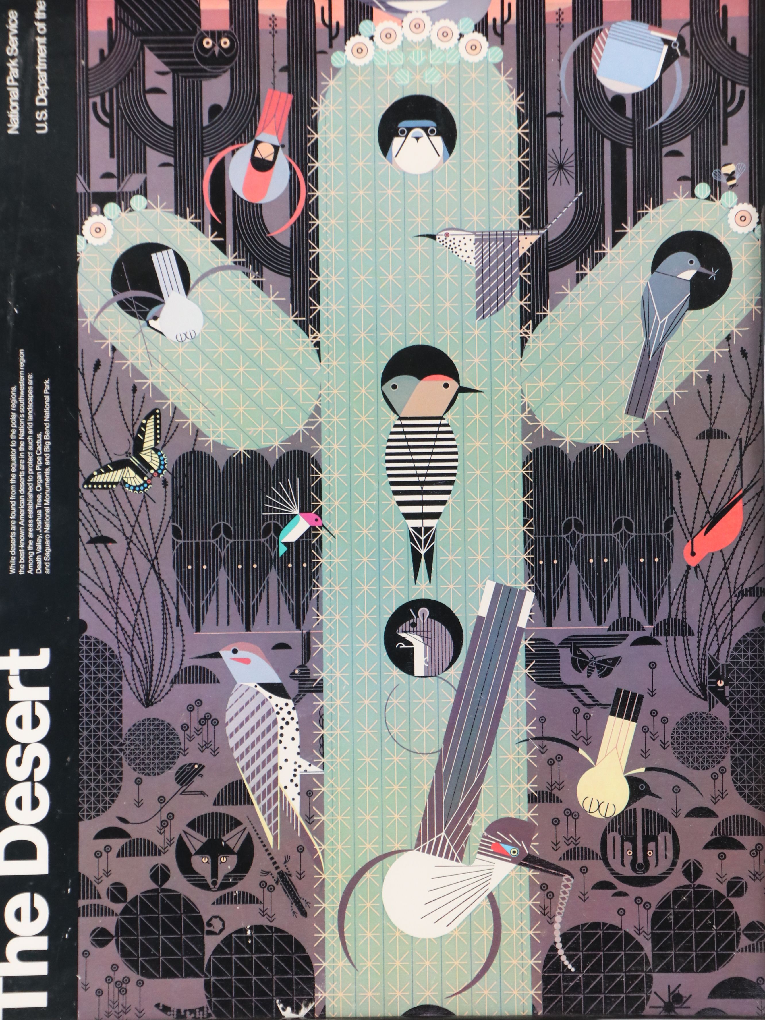 National Park Service Poster After Charley Harper "The Desert," Late 20th C.
