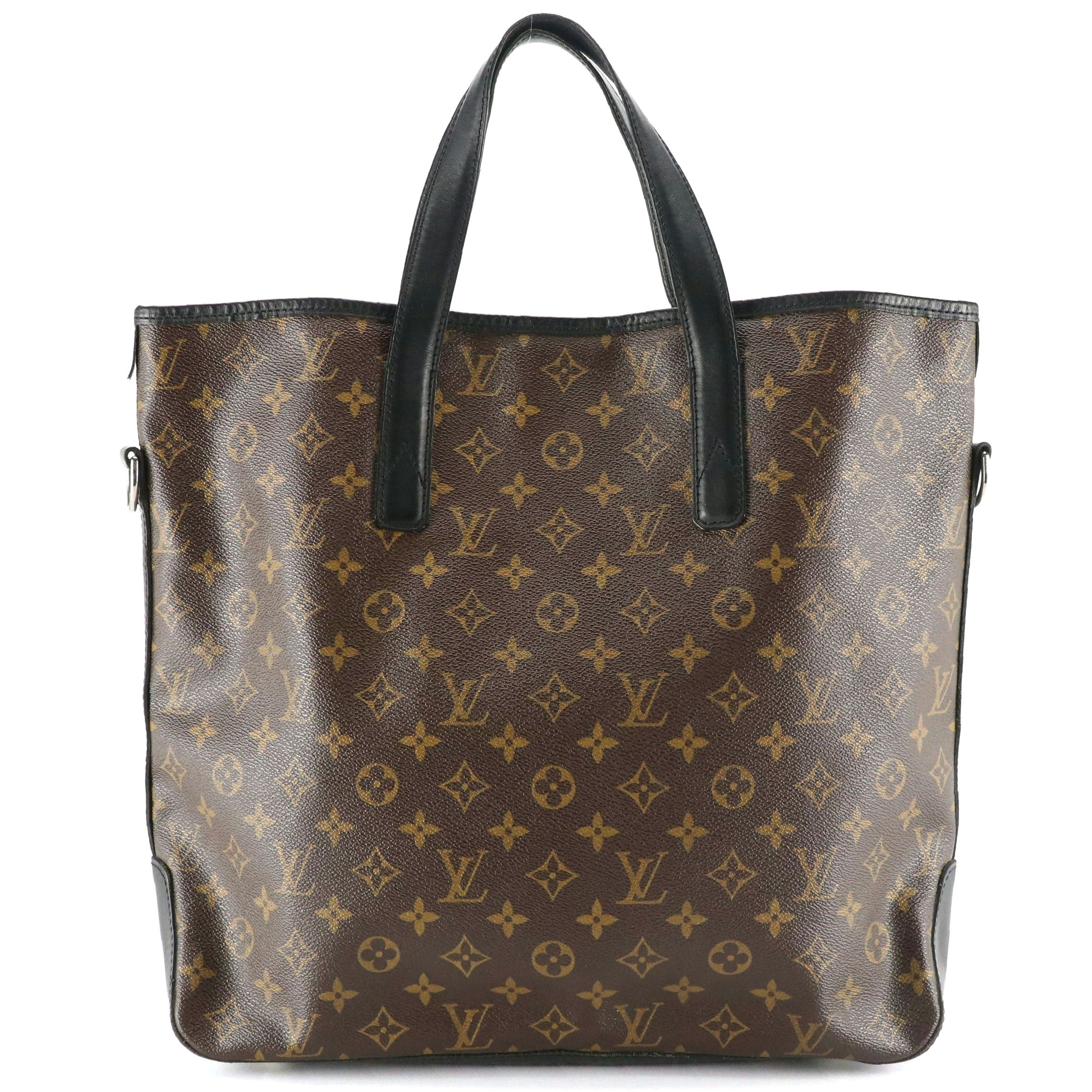 Louis Vuitton Macassar Davis Tote Bag in Monogram Canvas and Leather
