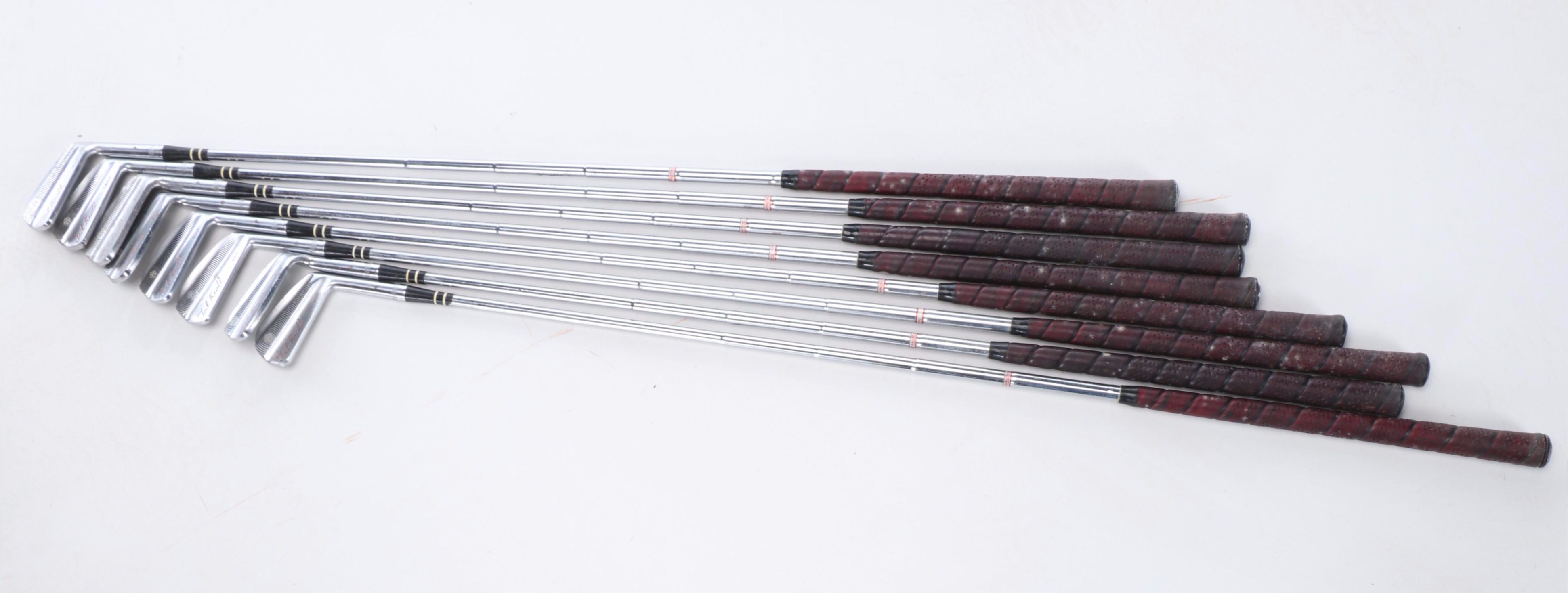 Pro Classic Vintage Push Cart with MacGregor Golf Clubs and Tartan Bag