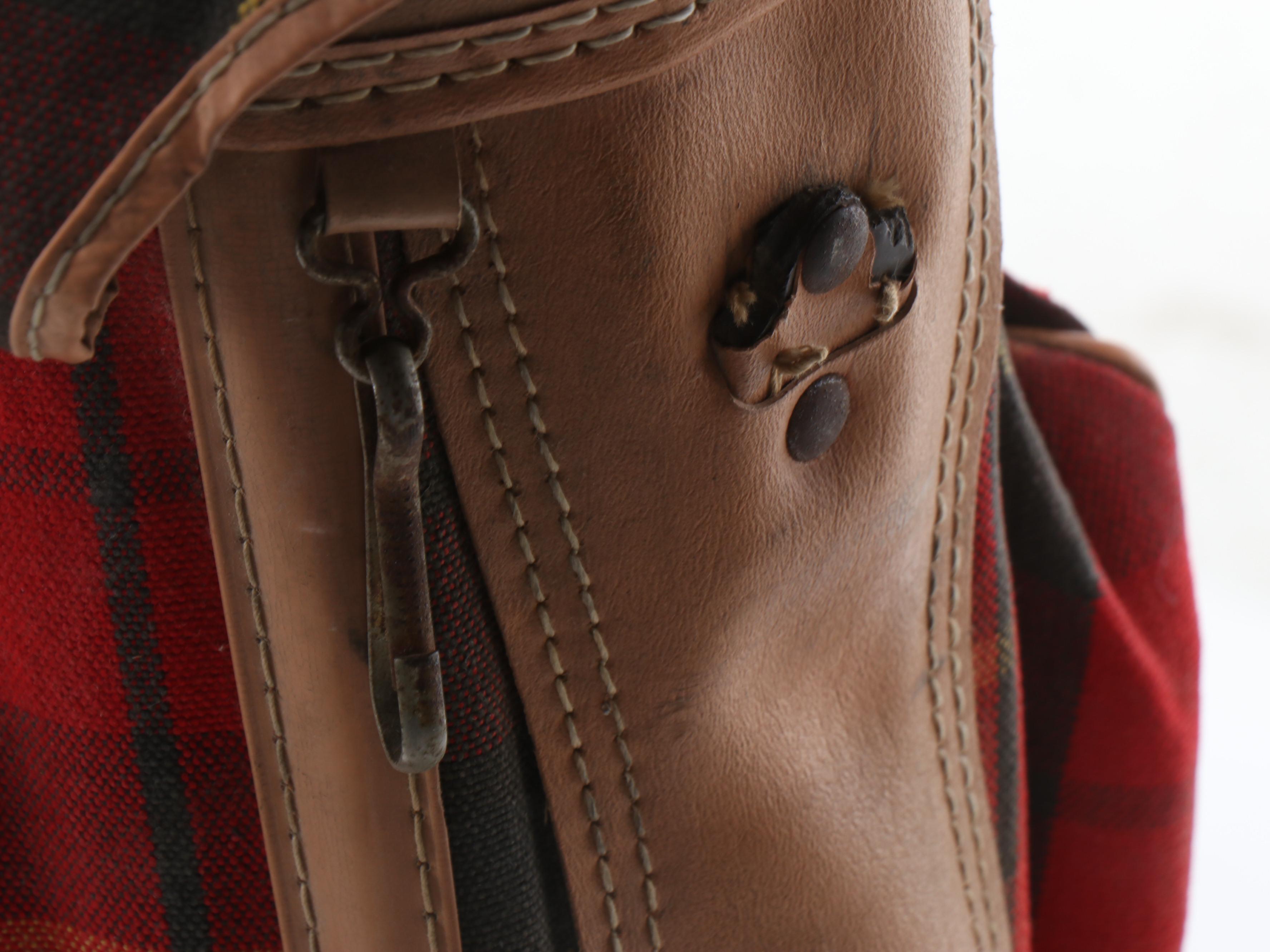 Pro Classic Vintage Push Cart with MacGregor Golf Clubs and Tartan Bag