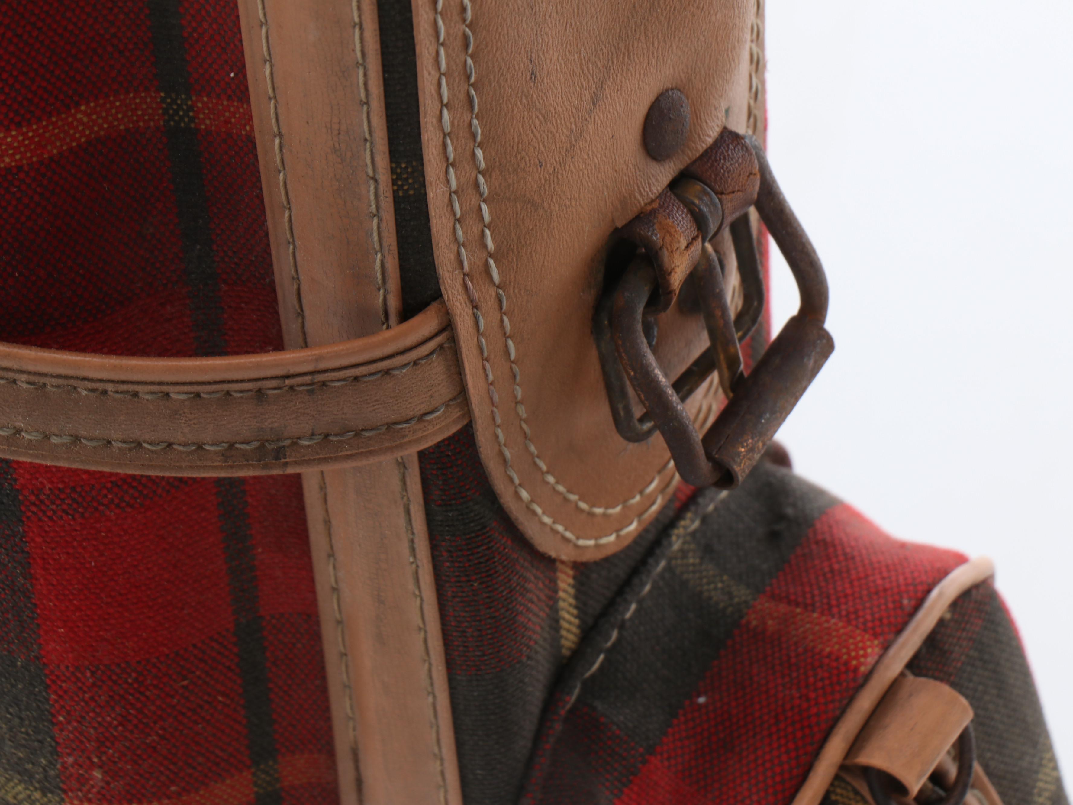 Pro Classic Vintage Push Cart with MacGregor Golf Clubs and Tartan Bag