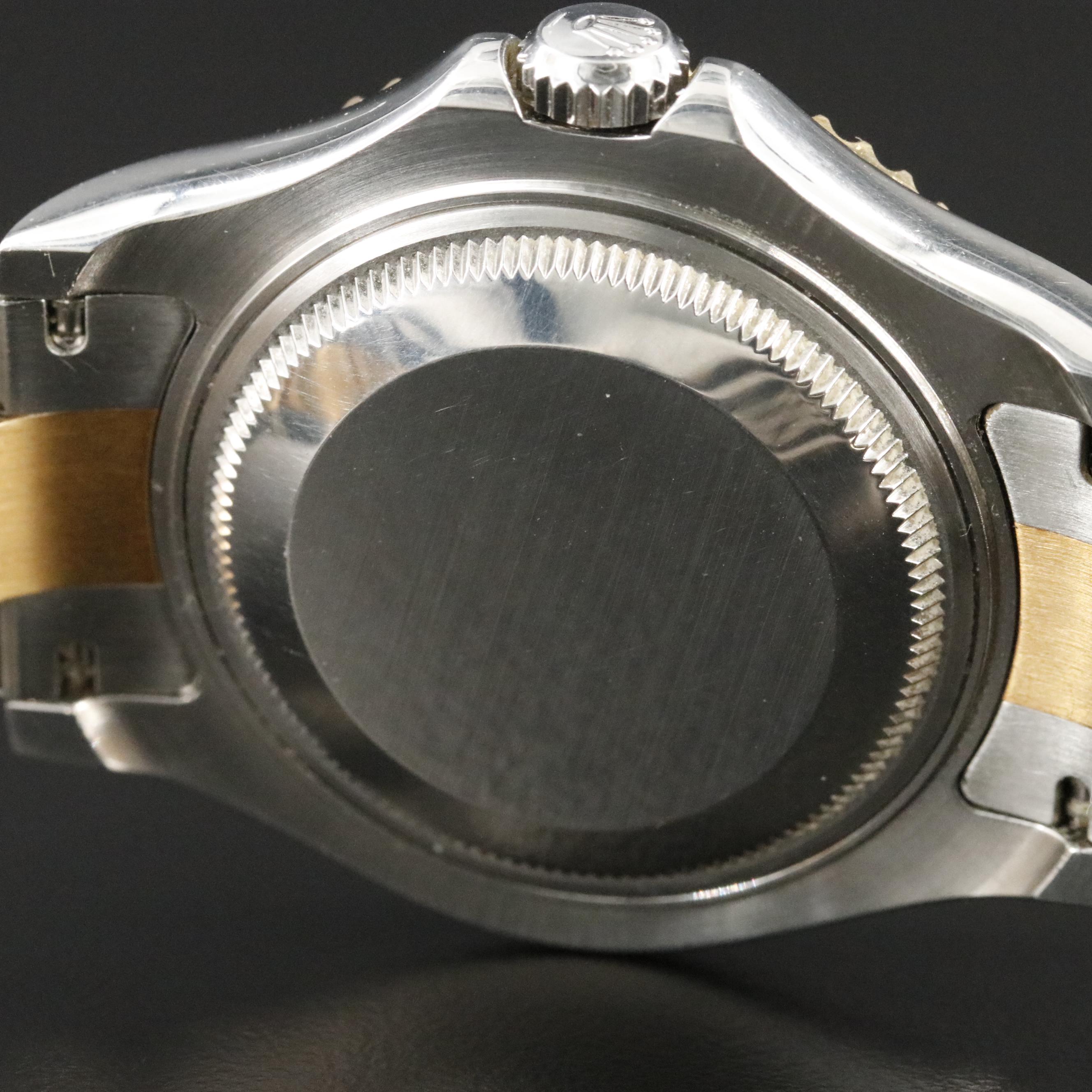 2000 Rolex Yacht - Master Slate Grey Dial 18K & Steel Watch 168623