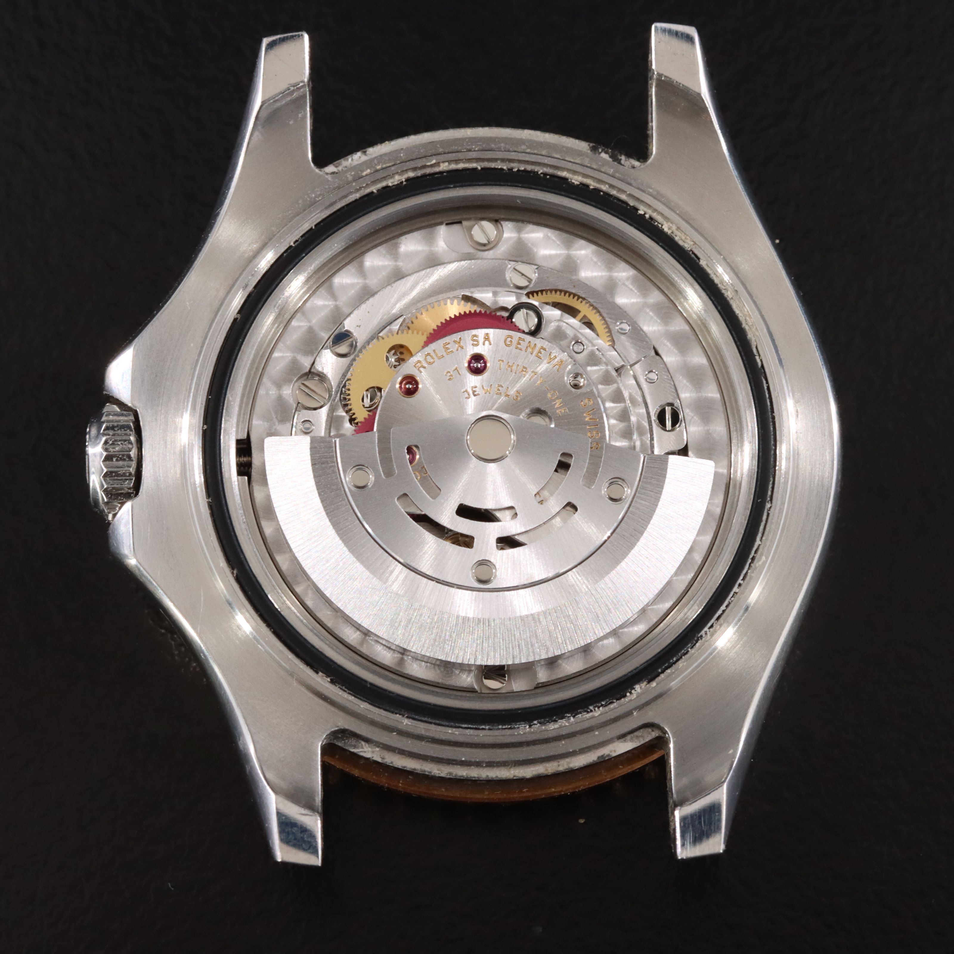 2000 Rolex Yacht - Master Slate Grey Dial 18K & Steel Watch 168623