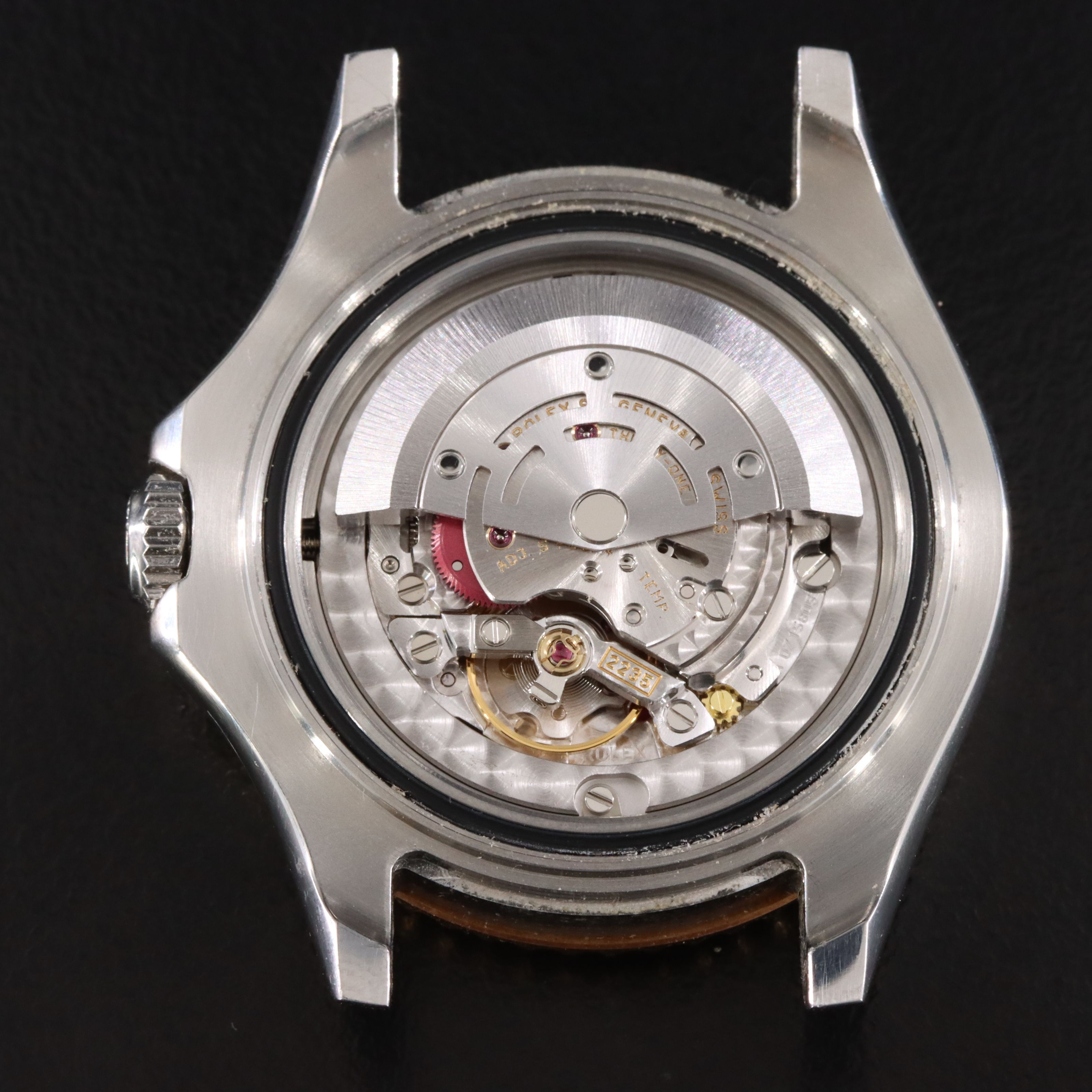 2000 Rolex Yacht - Master Slate Grey Dial 18K & Steel Watch 168623