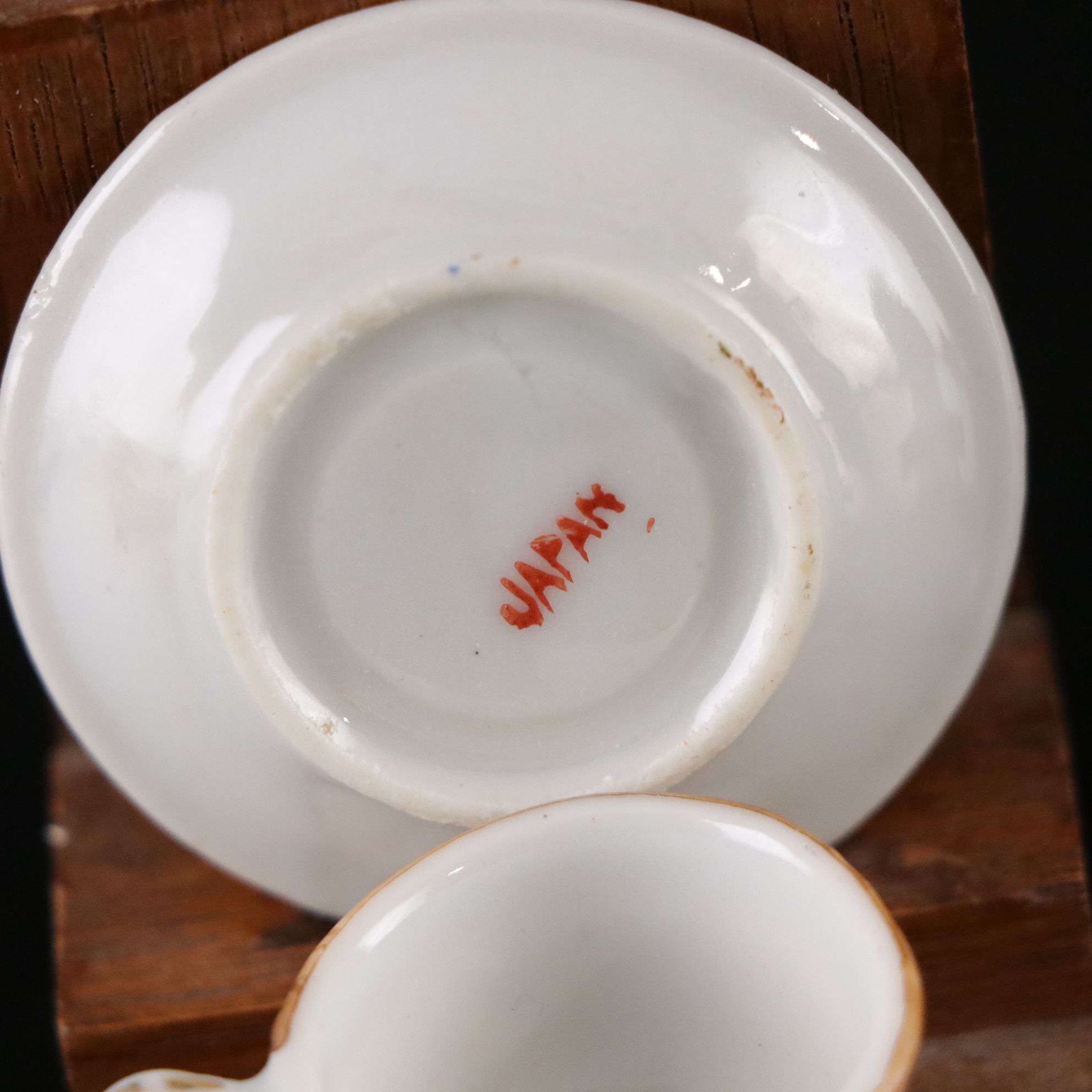 Miniature Gilt Porcelain Tea and Chocolate Sets for Kids and Dolls