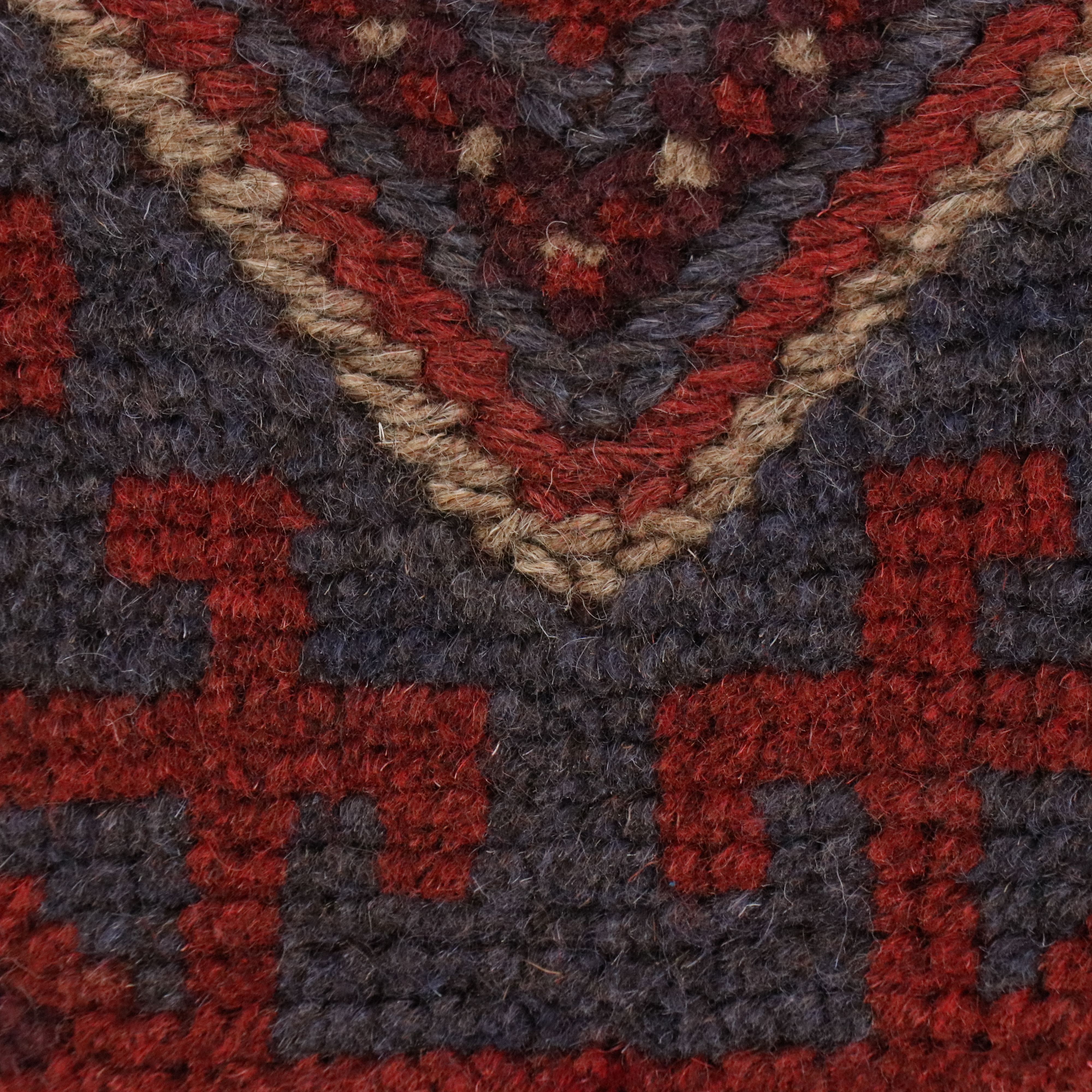 1'11 x 7'7 Hand-Knotted Afghan Mashwani Carpet Runner