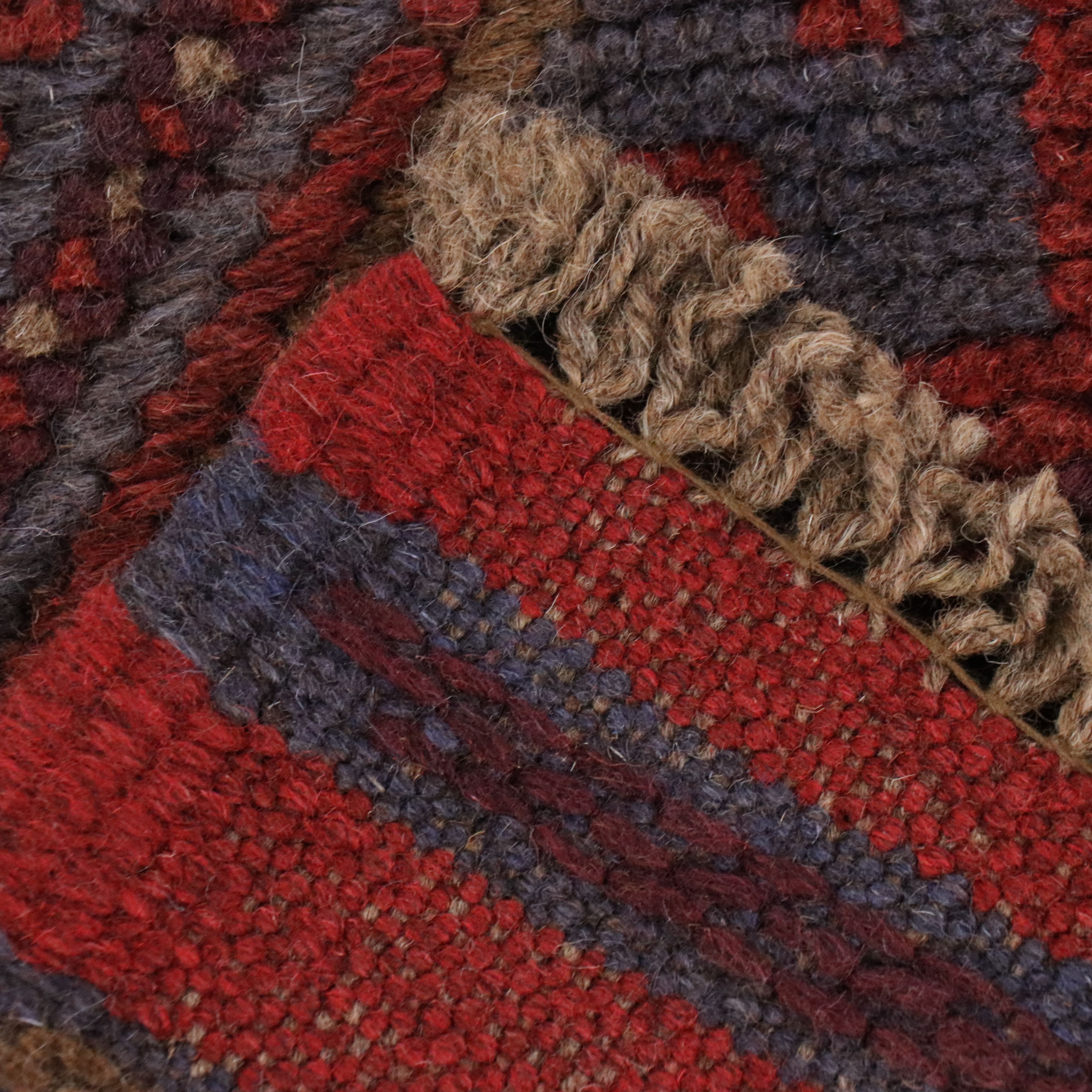 1'11 x 7'7 Hand-Knotted Afghan Mashwani Carpet Runner