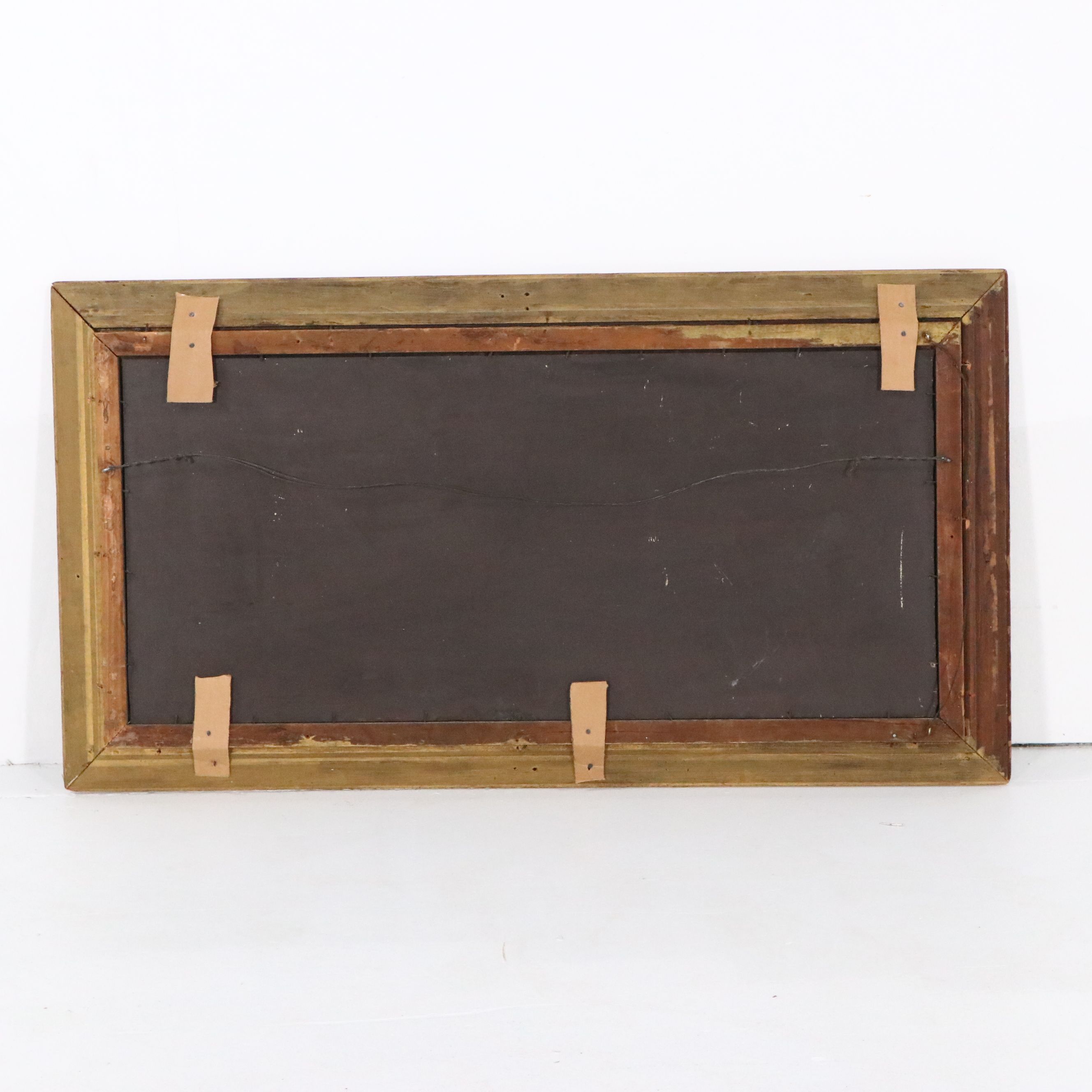 Victorian Gilded Molded Plaster Overmantel Mirror