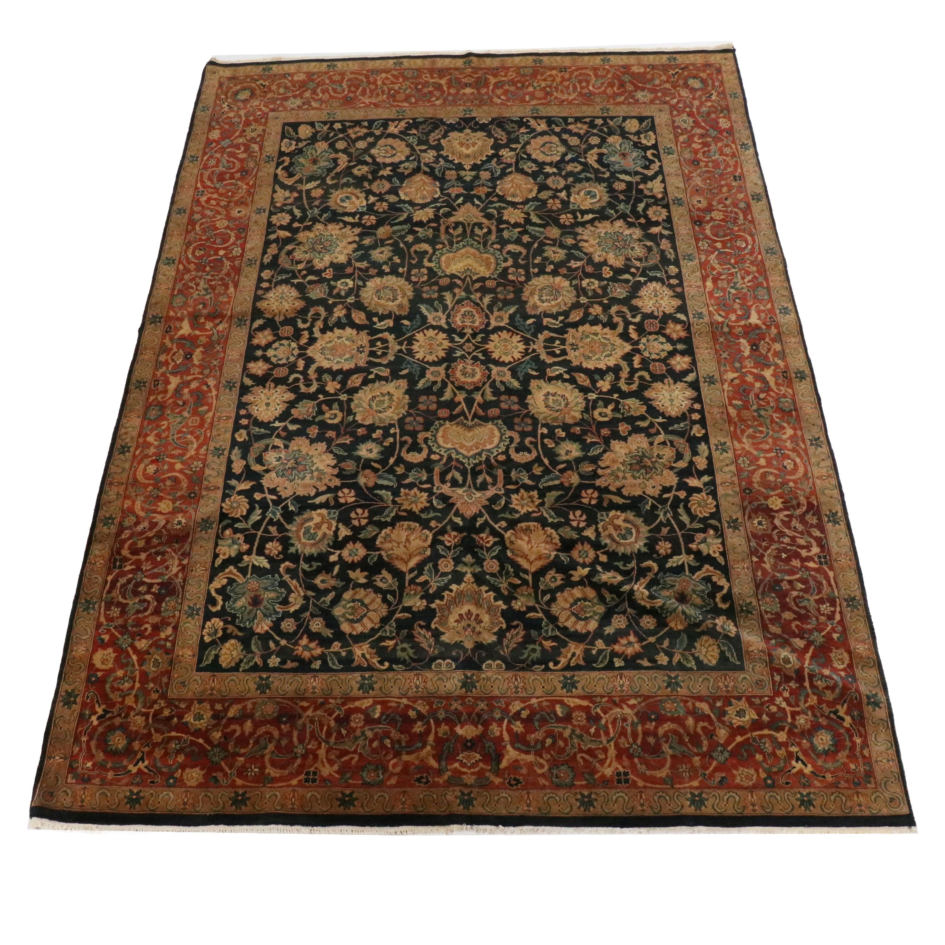 8'5 x 12'9 Hand-Knotted Indian Agra Room-Sized Rug