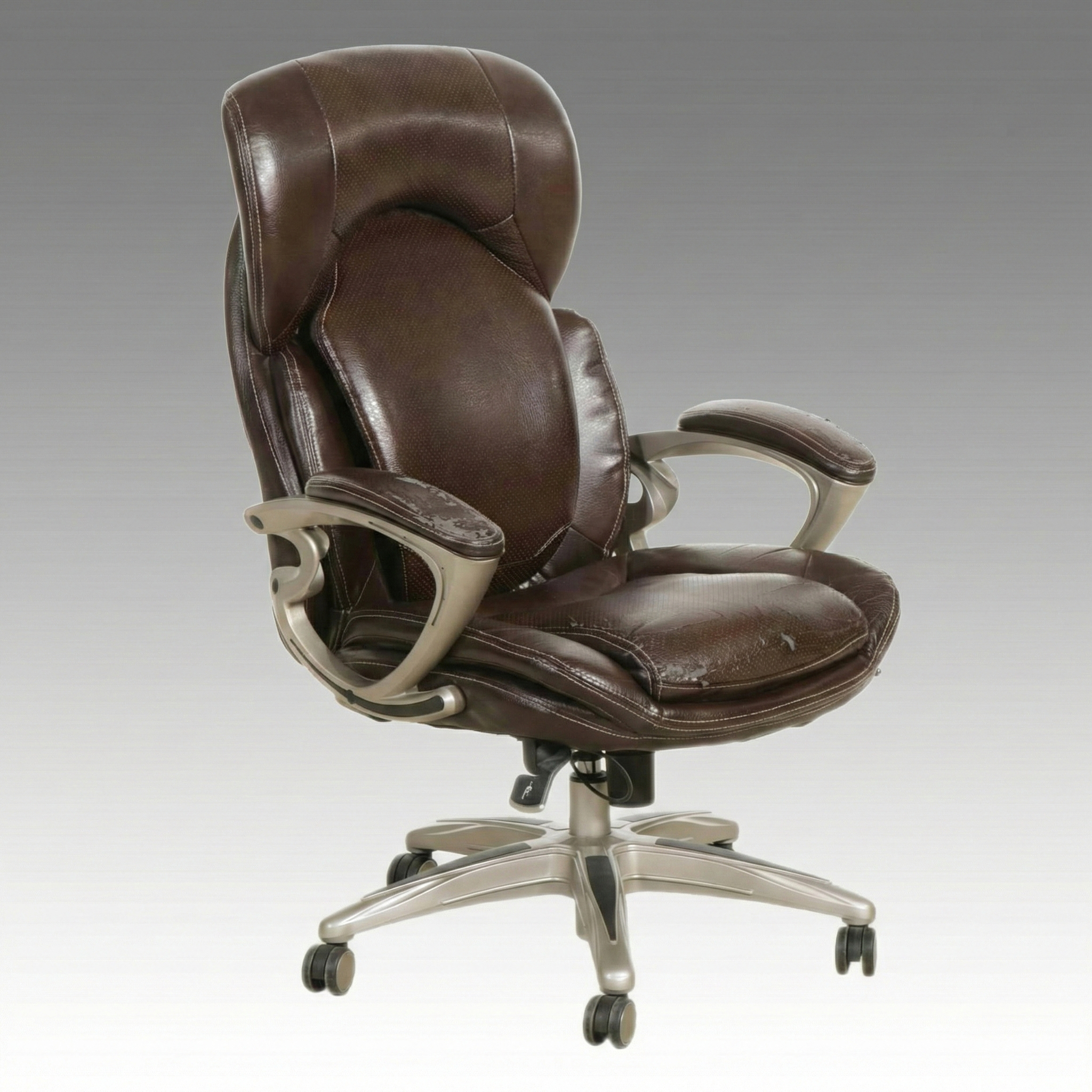Rolling Swivel Office Chair with Faux Leather Upholstery, 2013