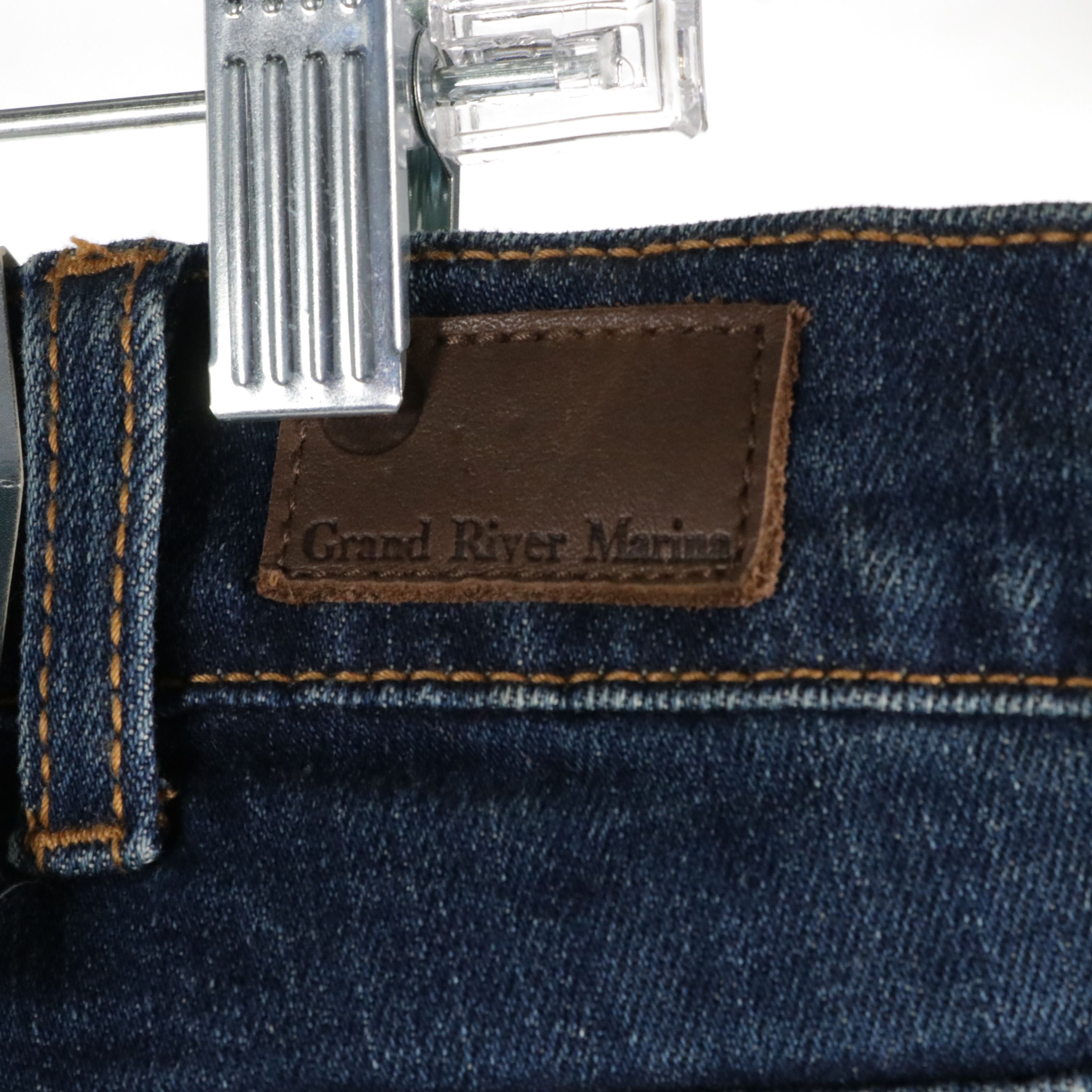 Men's Grand River Stretch Traditional Fit and Relaxed Fit Blue Jeans, With Tags