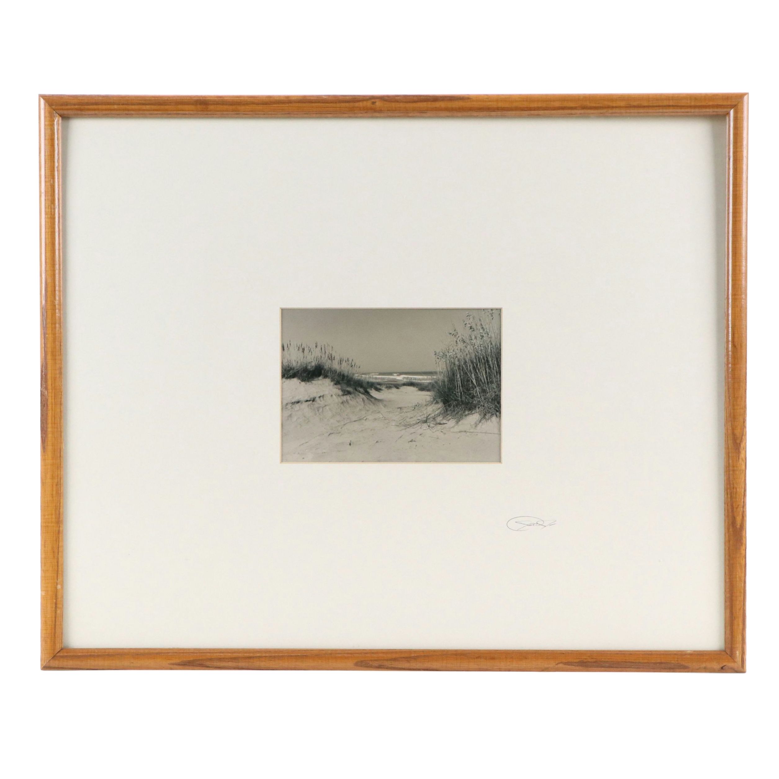 Silver Gelatin Photograph of Beach Landscape