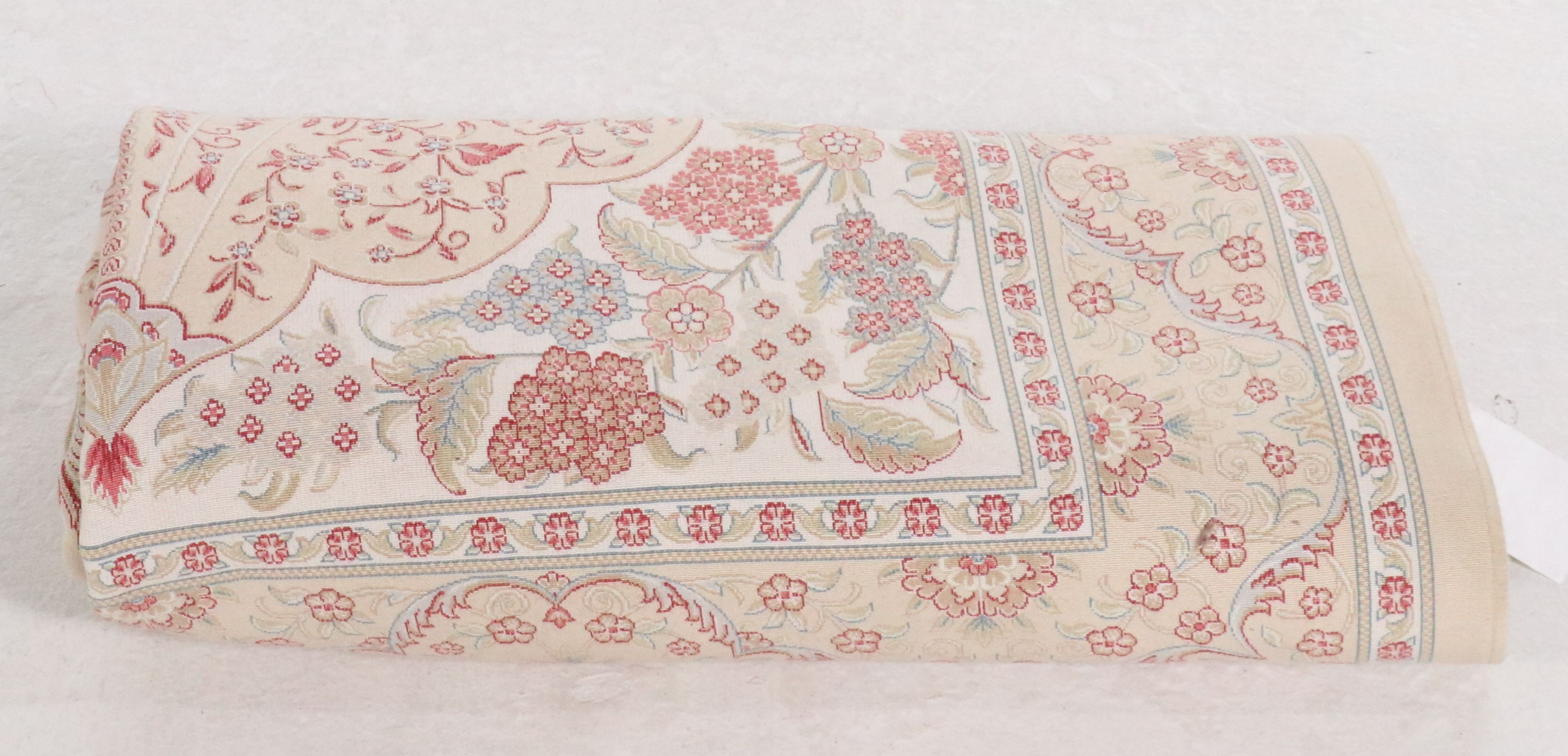 3'10 x 6'5 Hand-Knotted Signed Persian Isfahan Silk Prayer Rug