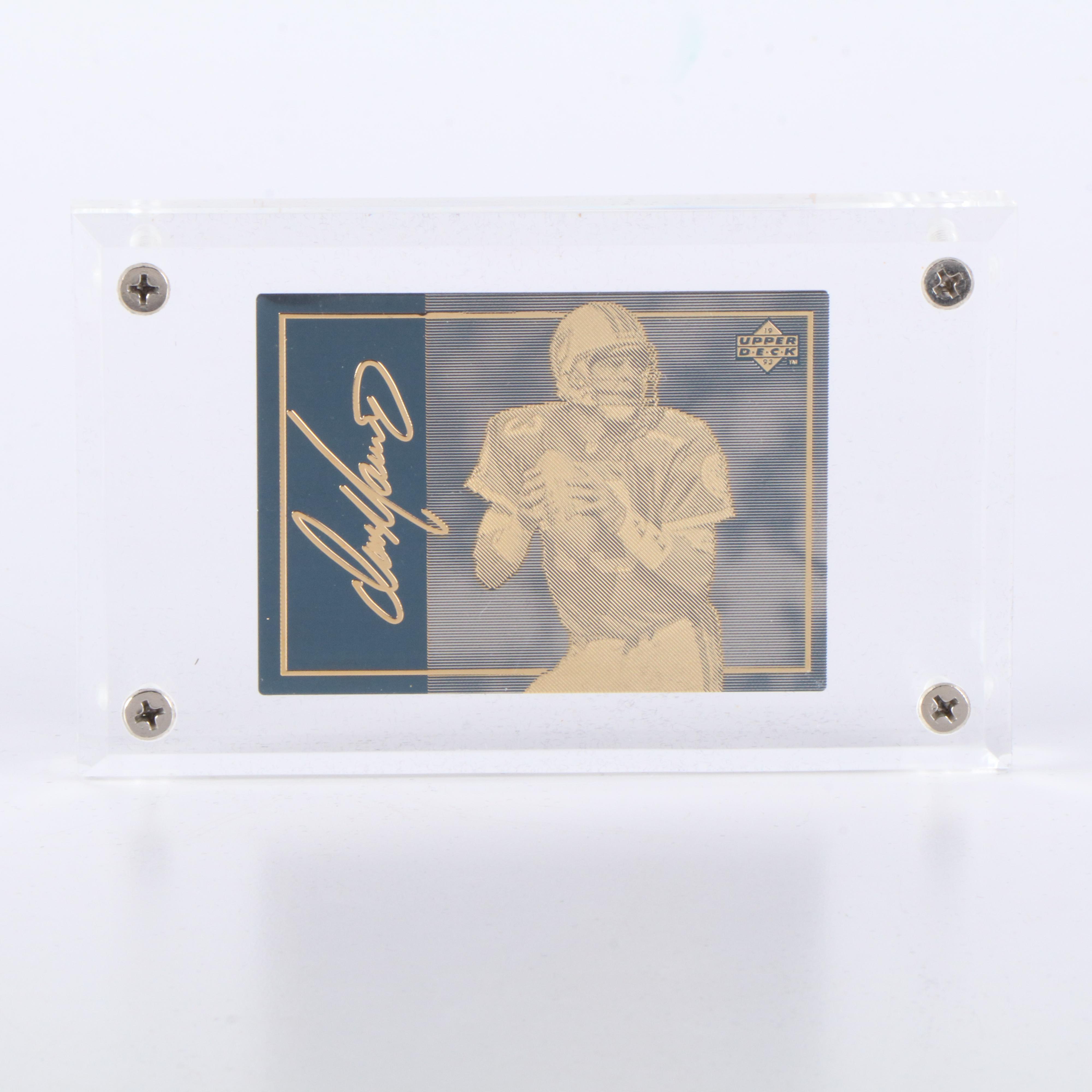 1993 Upper Deck Emmitt Smith, Dan Marino, and Troy Aikman Limited Cards