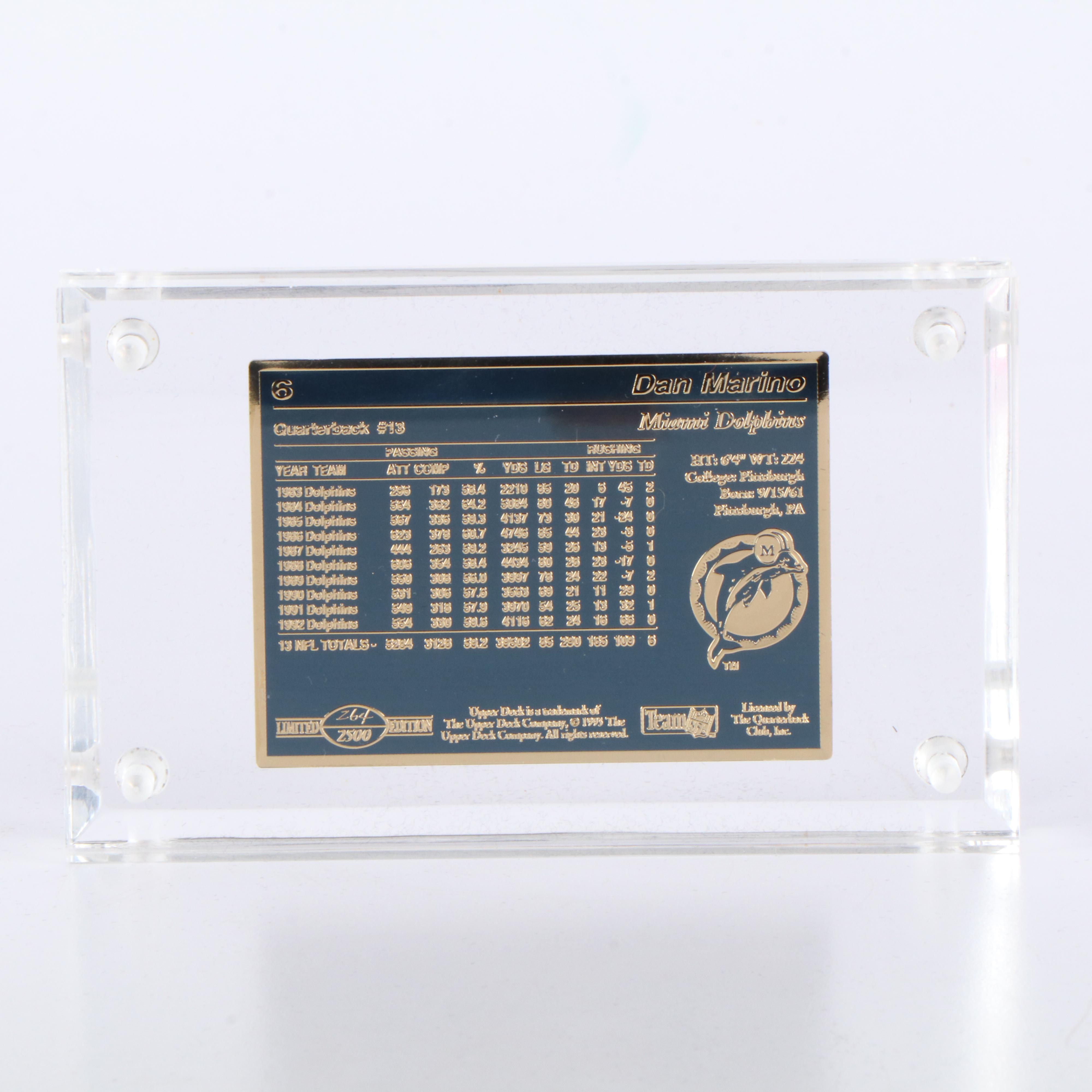 1993 Upper Deck Emmitt Smith, Dan Marino, and Troy Aikman Limited Cards