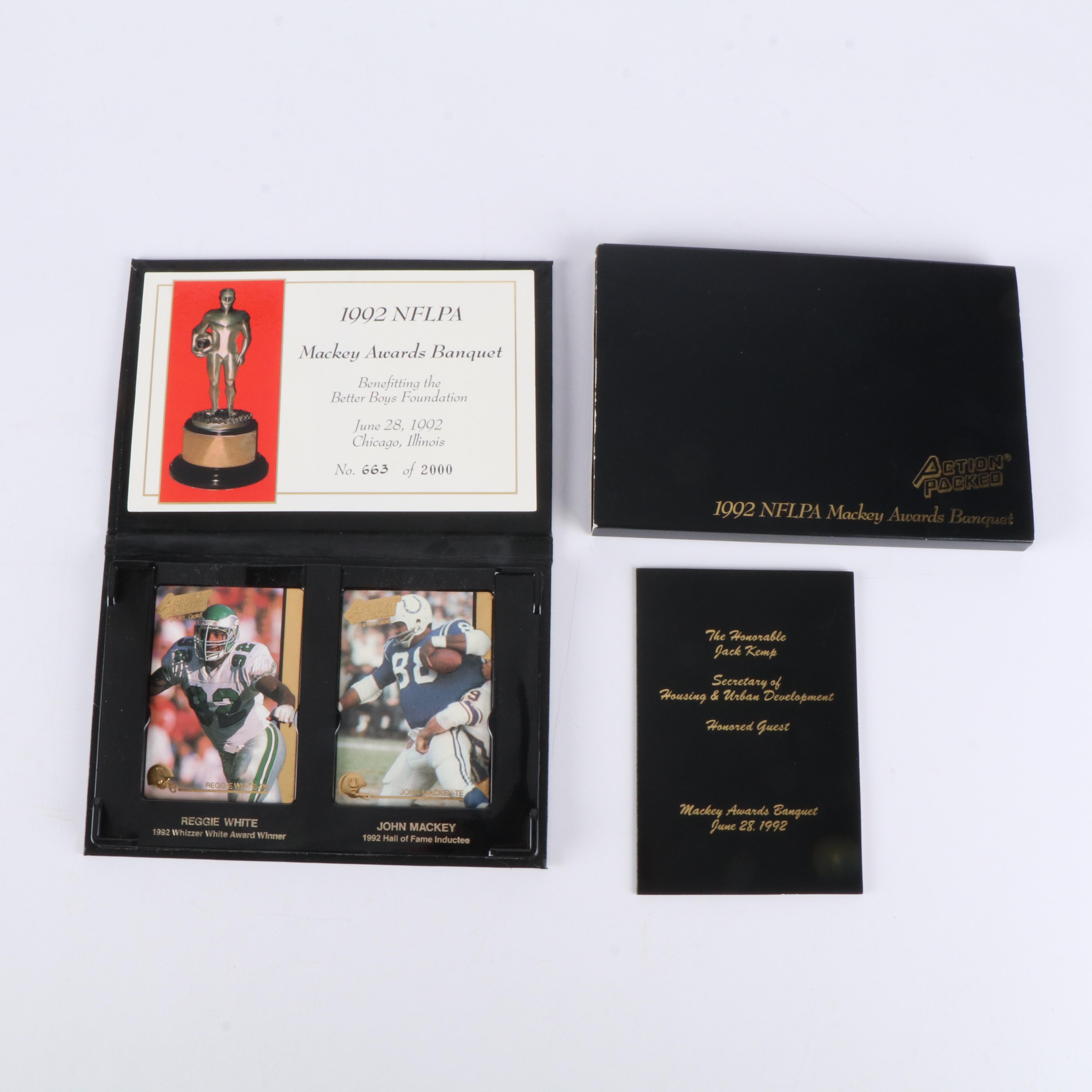 Action Packed NFLPA Mackey Awards Banquet Card Set with More, 1990s