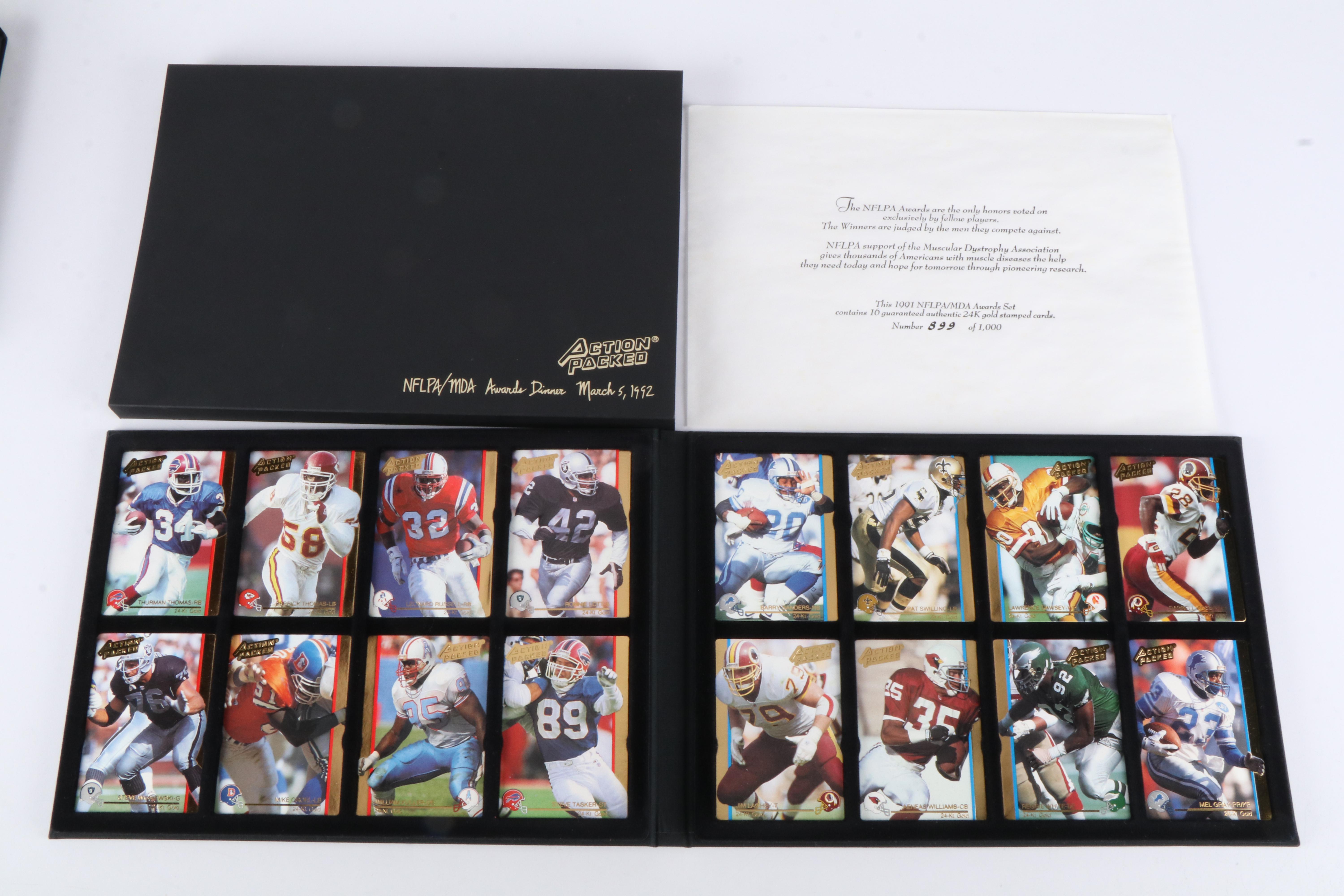 Action Packed NFLPA Mackey Awards Banquet Card Set with More, 1990s