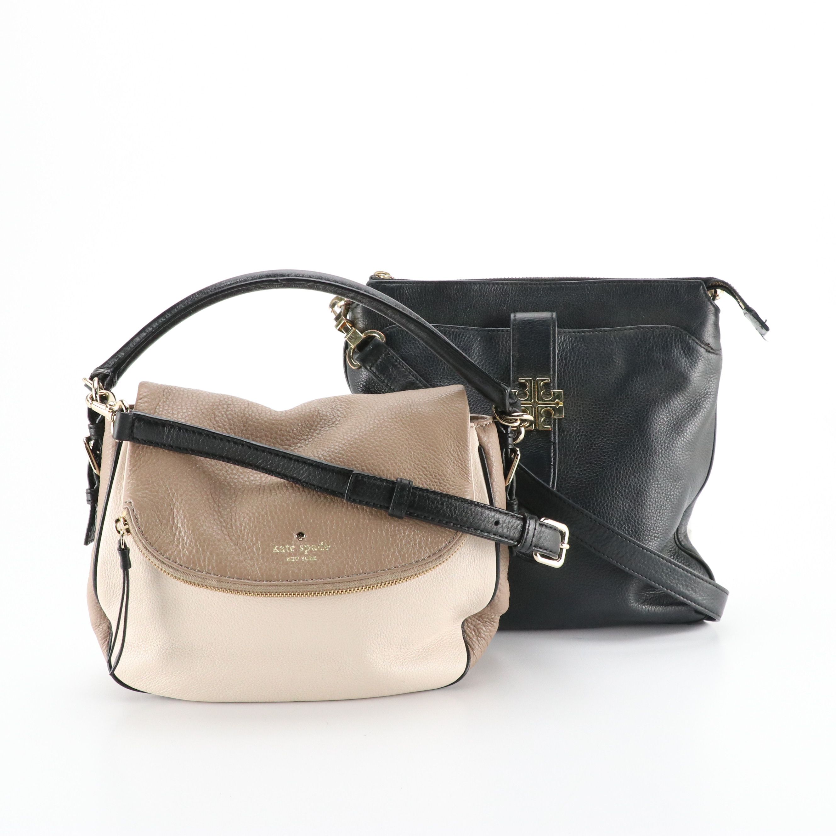 Kate Spade Cobble Hill Devin 2Way Bag in Tricolor Leather, Tory Burch Crossbody