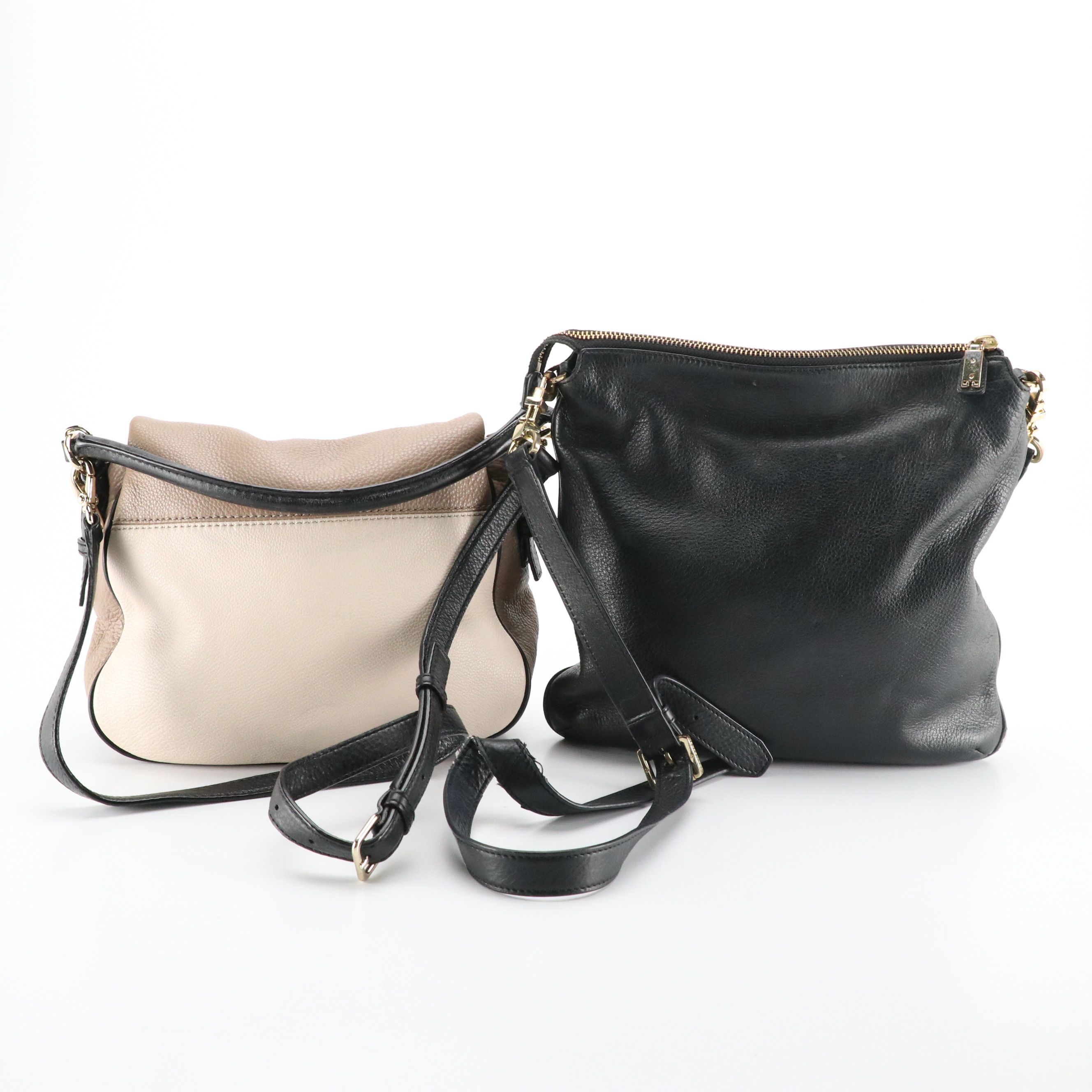 Kate Spade Cobble Hill Devin 2Way Bag in Tricolor Leather, Tory Burch Crossbody