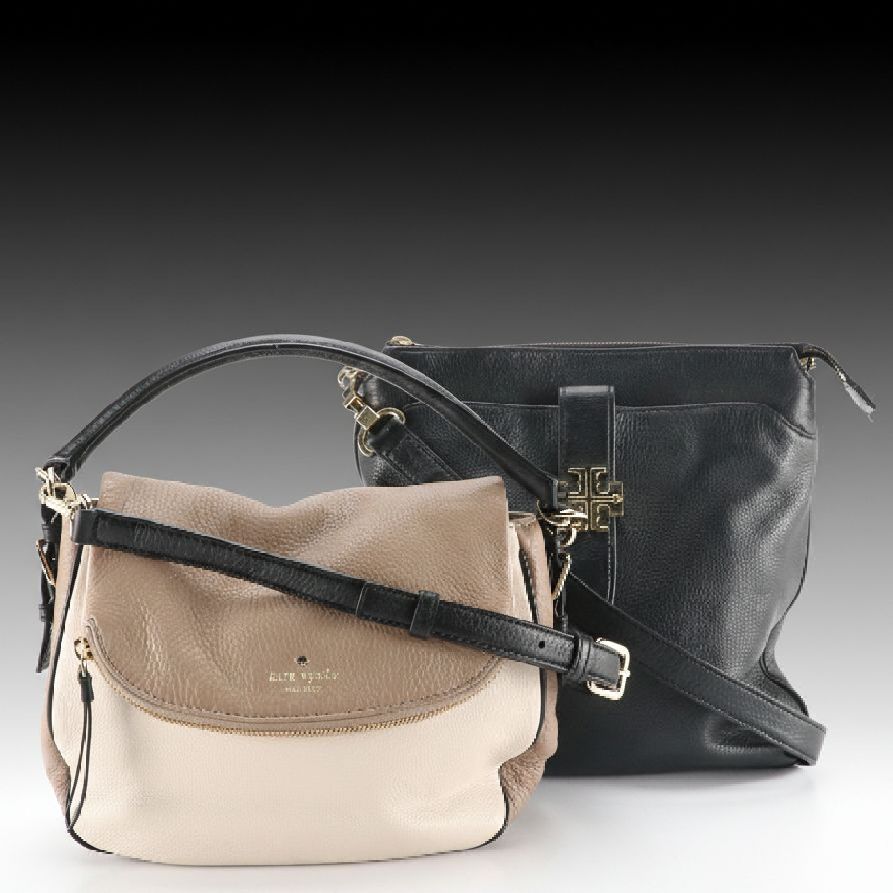 Kate Spade Cobble Hill Devin 2Way Bag in Tricolor Leather, Tory Burch Crossbody