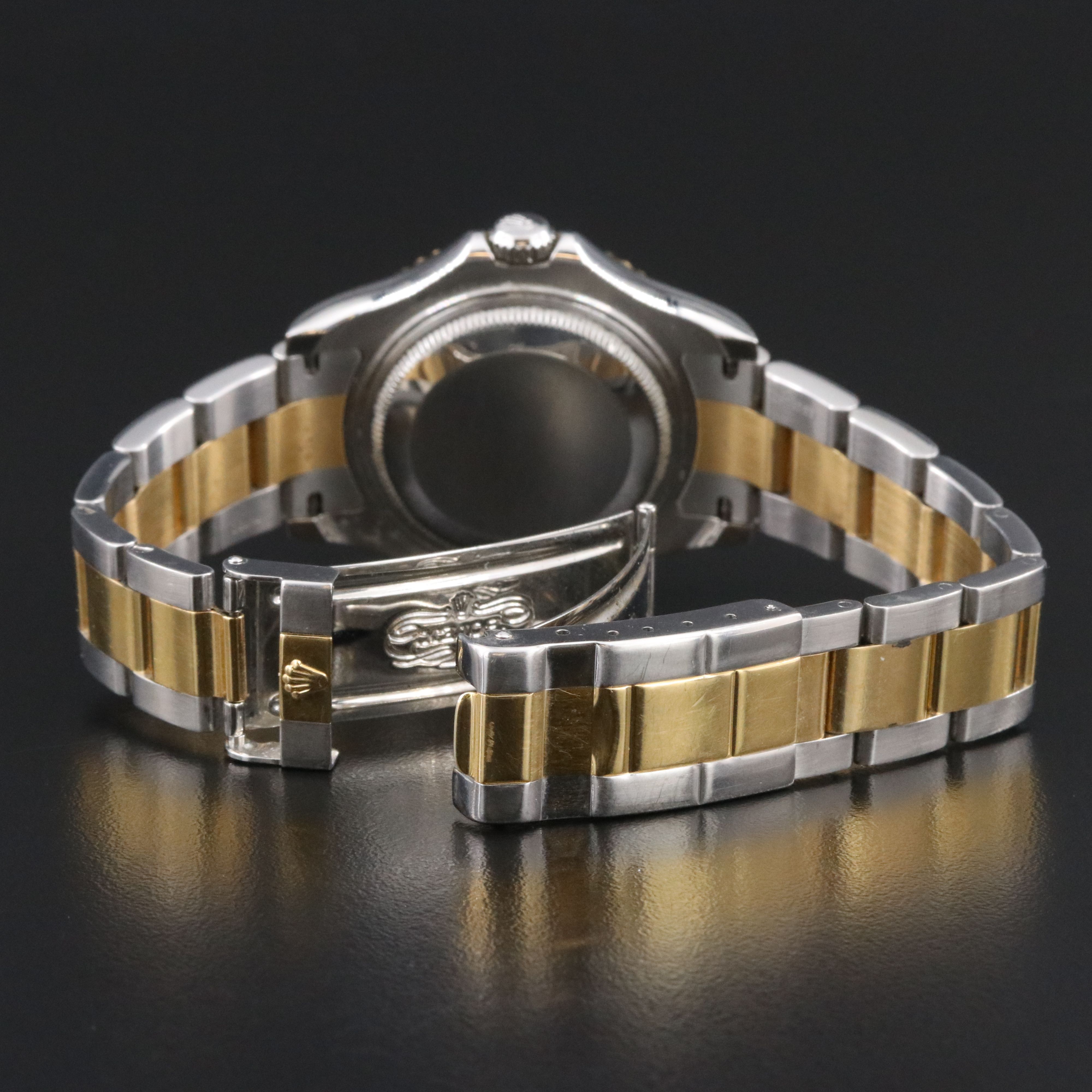 2001 Rolex Yacht - Master 168623 White Dial 18K & Steel Watch