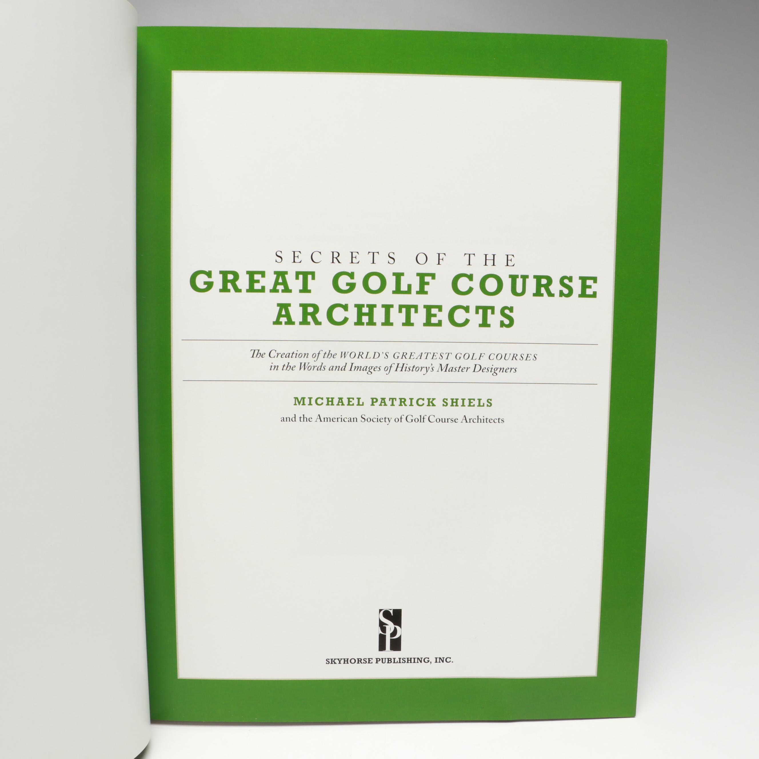 Golf Themed Home Décor" with "Great Golf Course Architects" by Michael Shiels