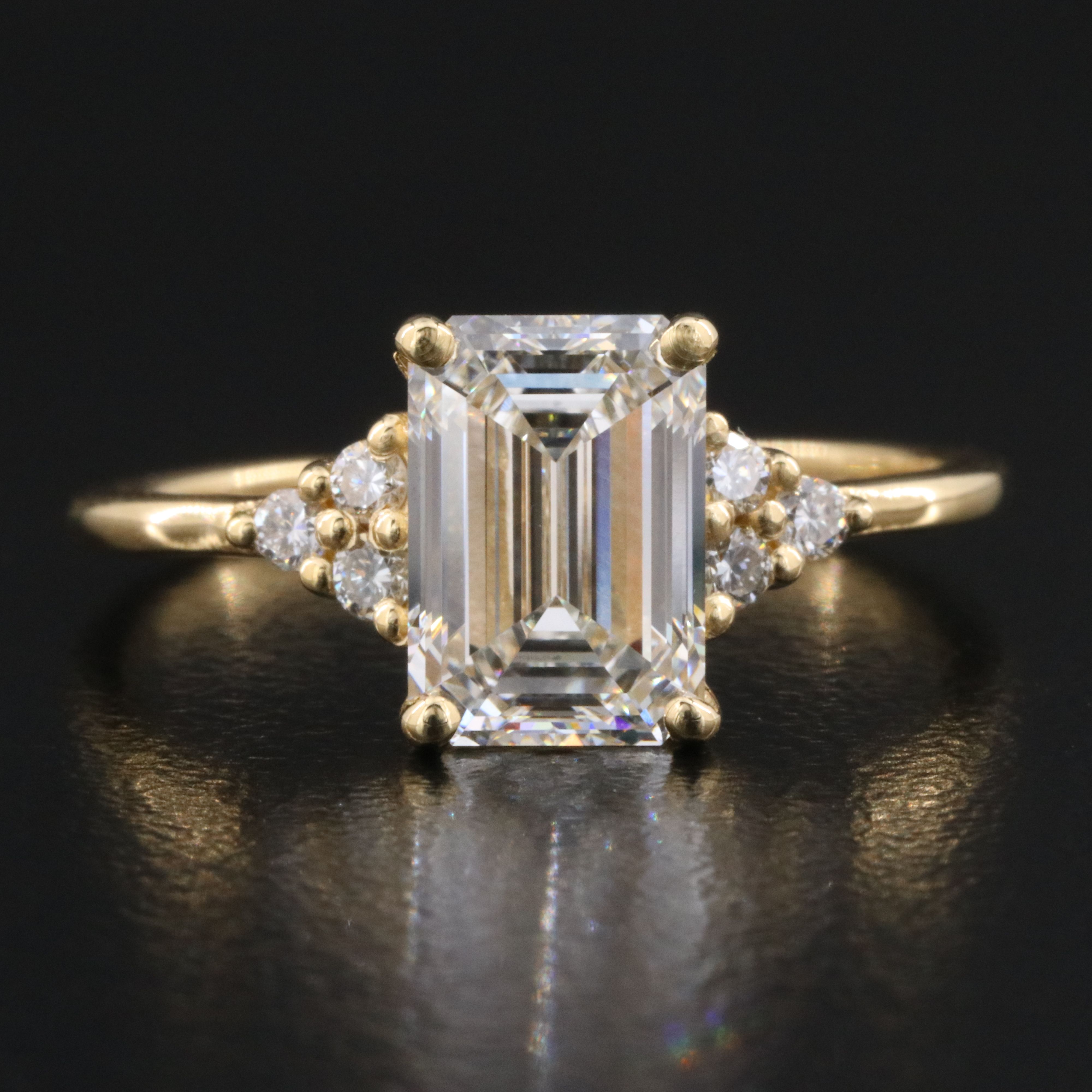 18K 2.21 CTW Lab Grown Diamond Ring with IGI Report