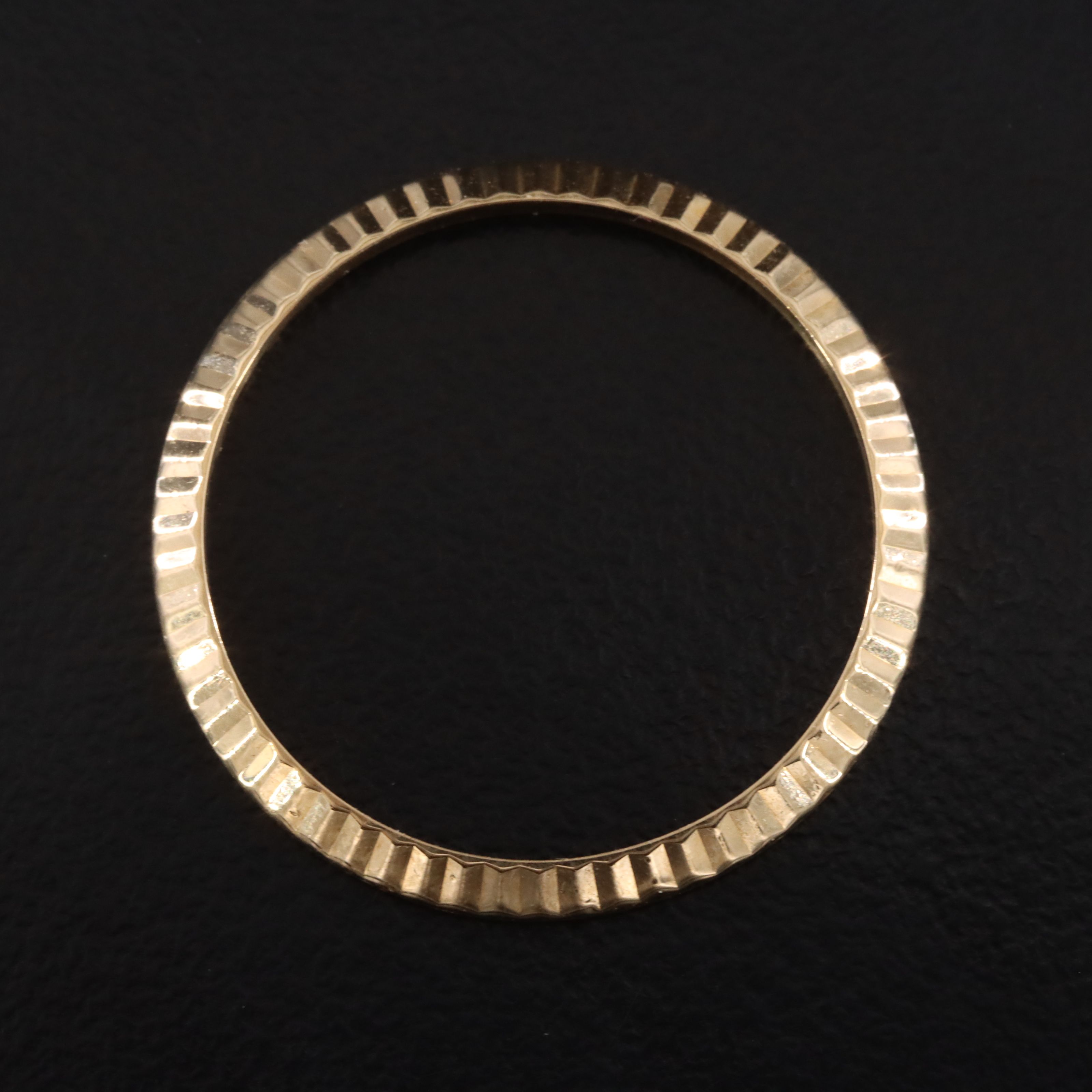 18K Rolex 25 mm Fluted Bezel