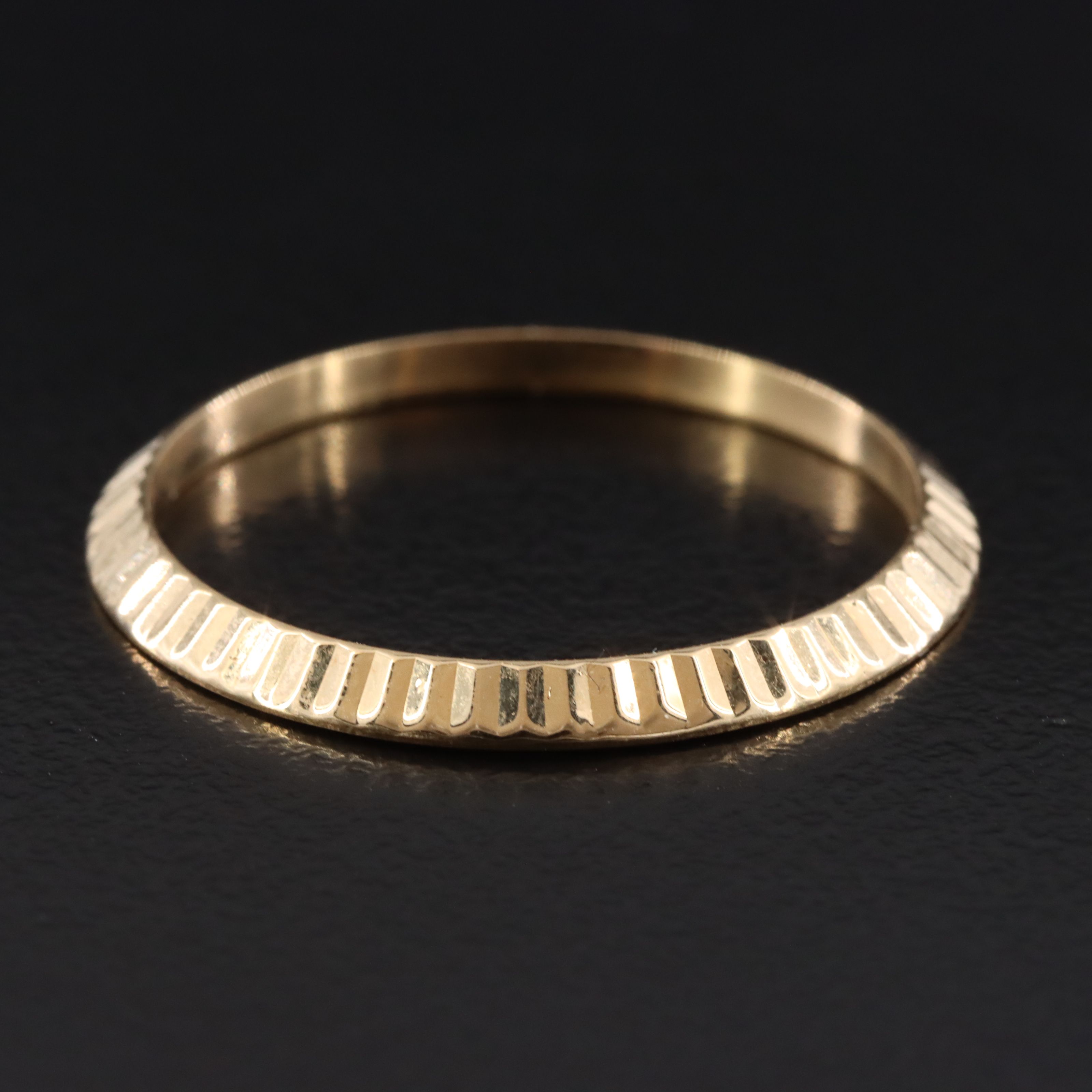 18K Rolex 25 mm Fluted Bezel