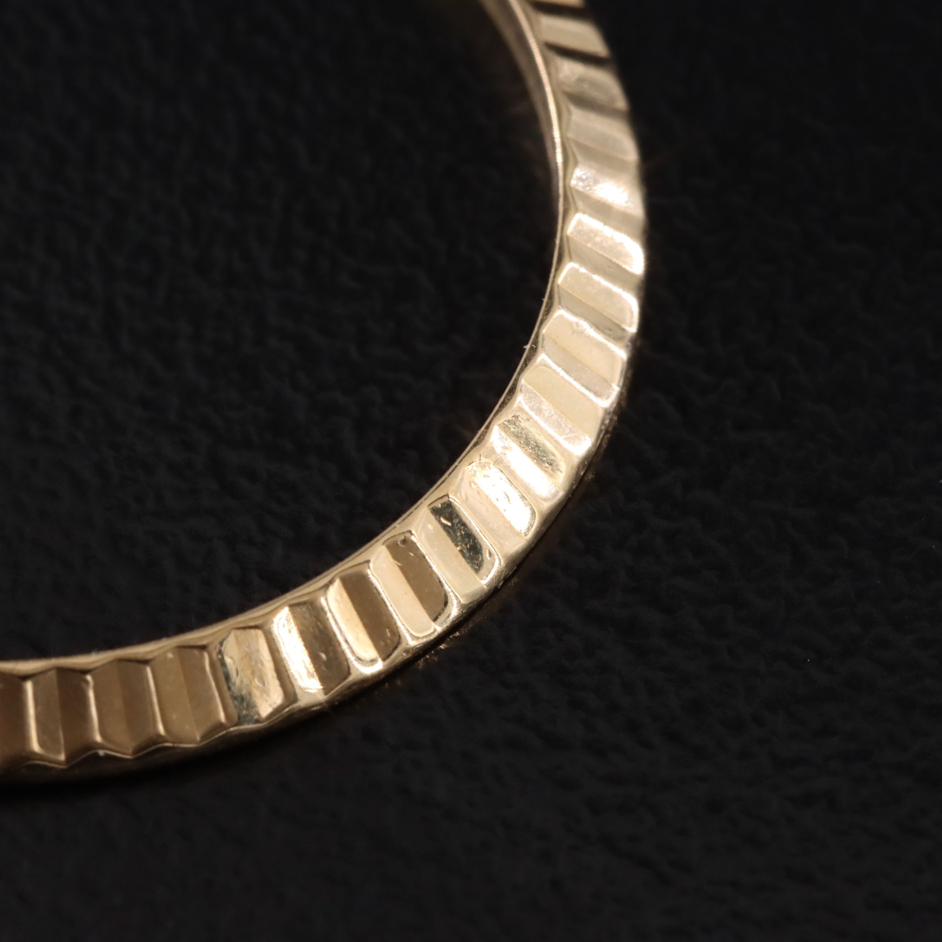 18K Rolex 25 mm Fluted Bezel