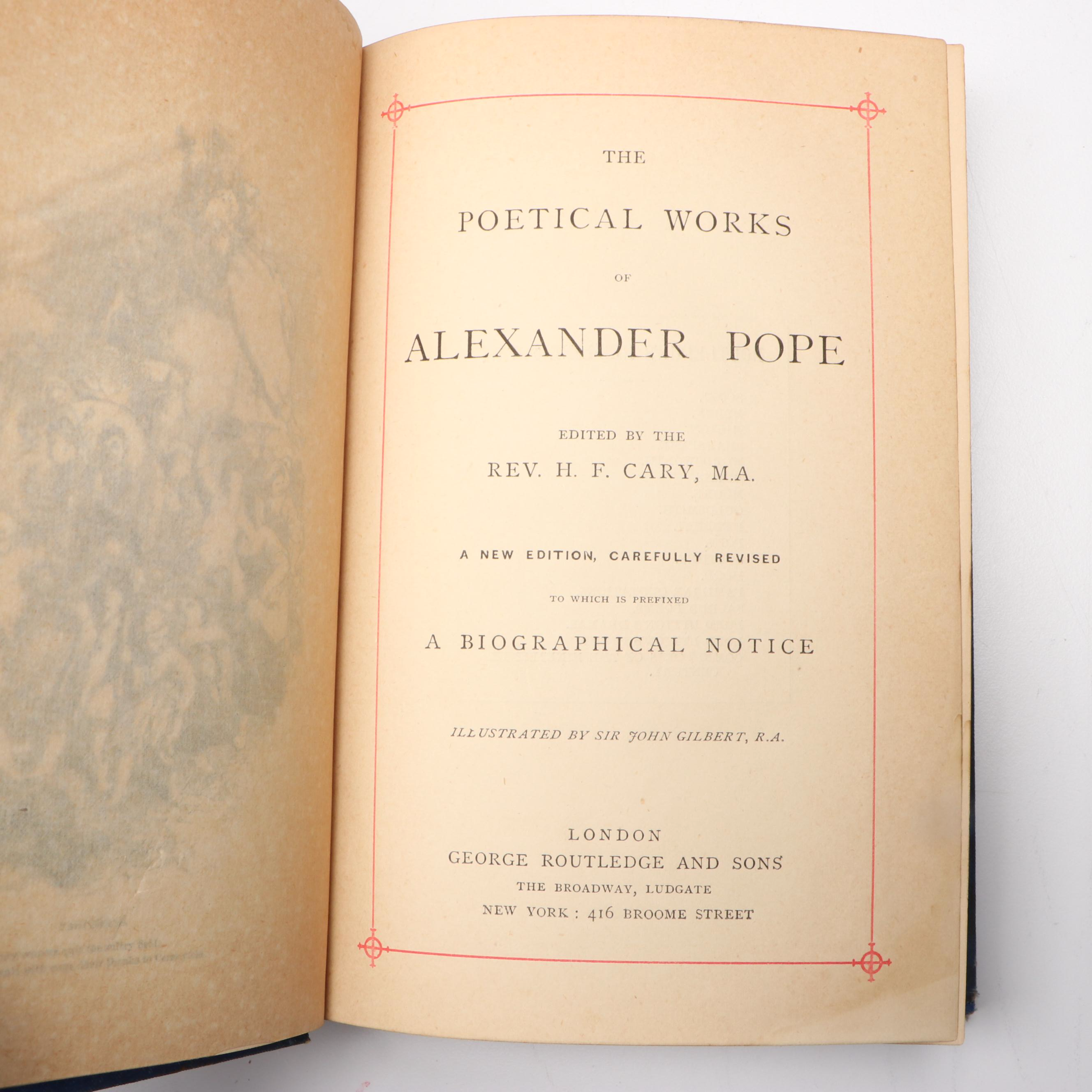 "The Poetical Works of Alexander Pope" Edited by H. F. Cary and More Books