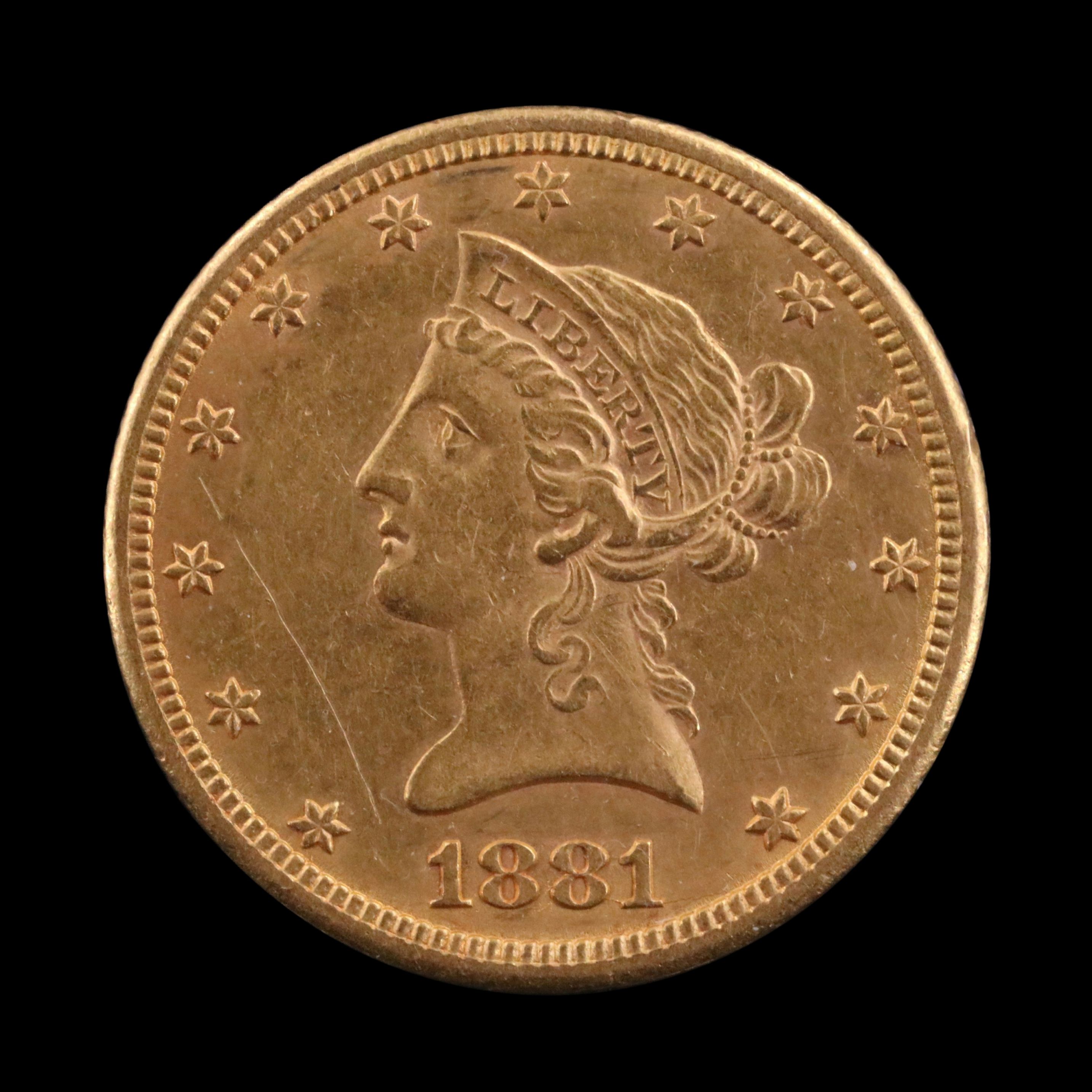 1881 Carson City Liberty Head $10 Gold Eagle