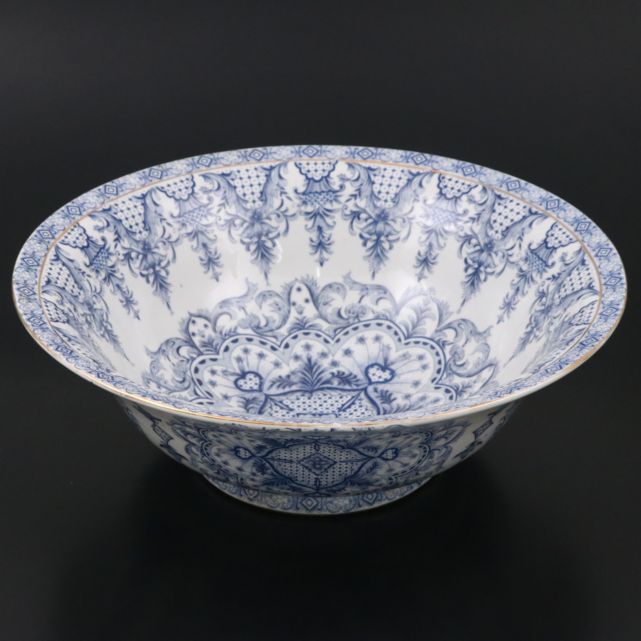 Southeast Asian Style Hand-Painted Porcelain Bowl