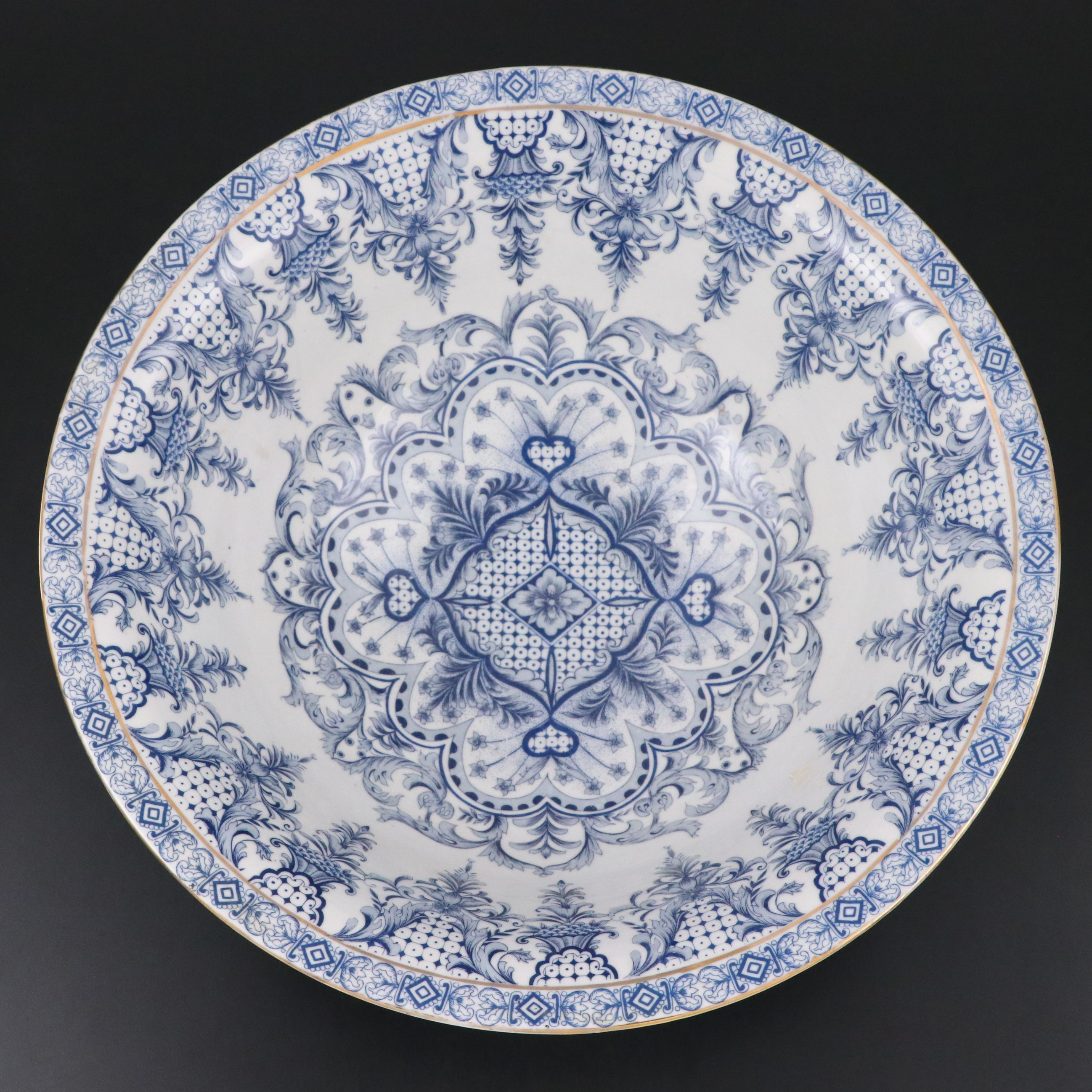 Southeast Asian Style Hand-Painted Porcelain Bowl