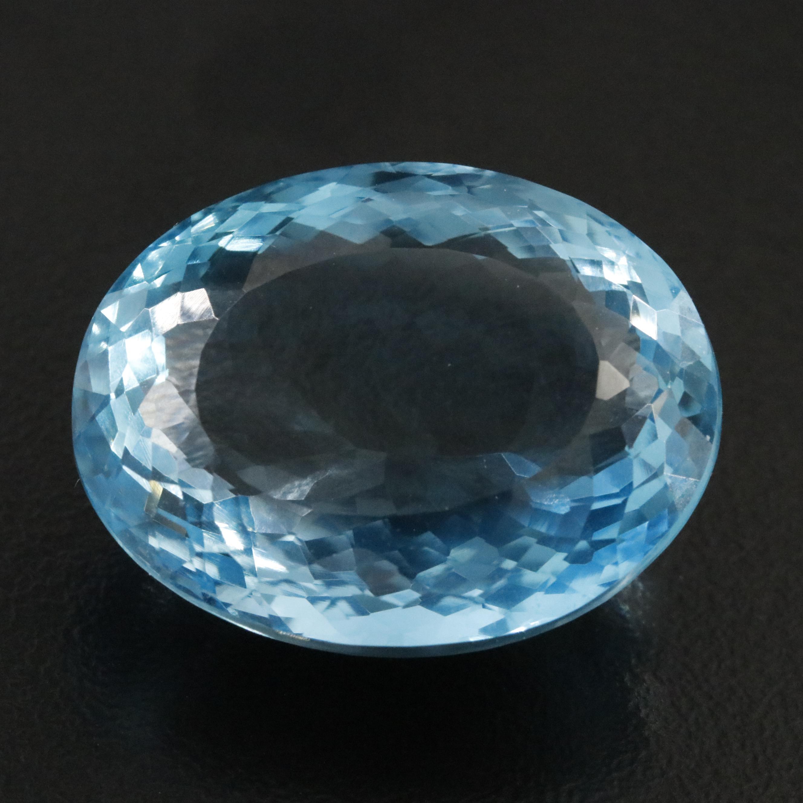 Loose 54.70 CT Swiss Blue Topaz