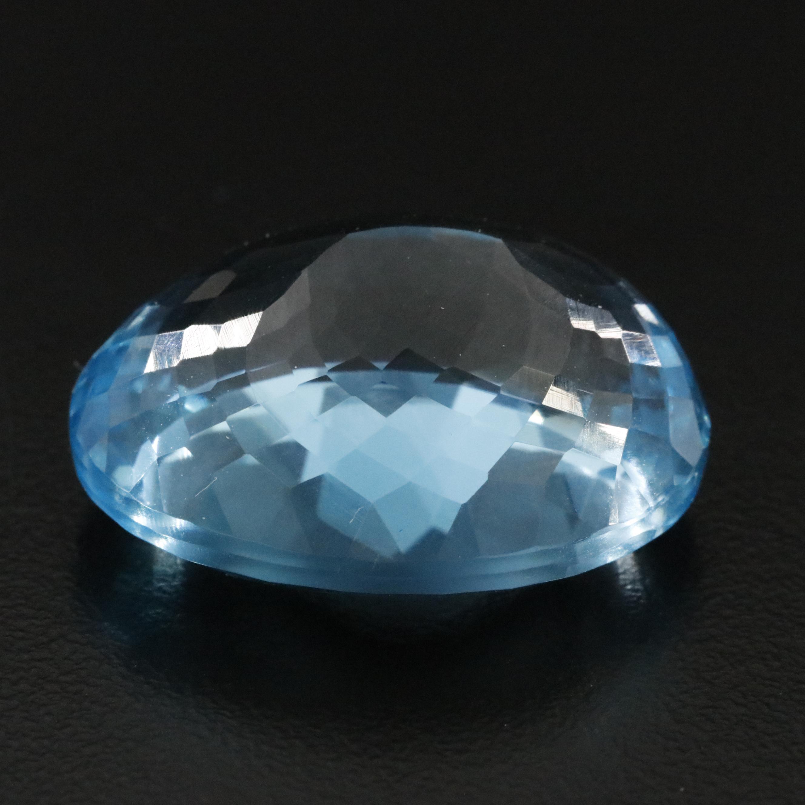 Loose 54.70 CT Swiss Blue Topaz