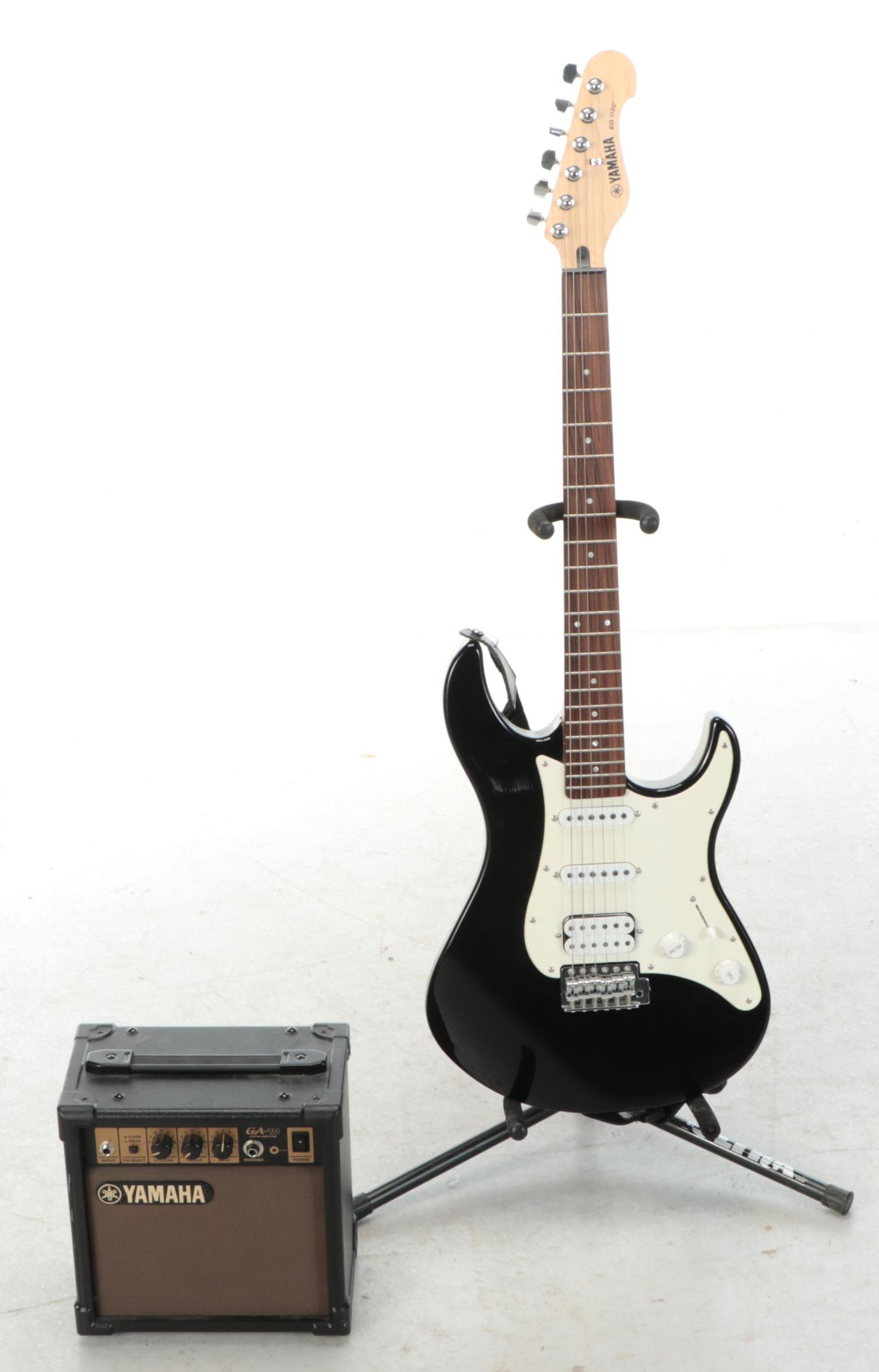 Yamaha Electric Guitar with Gig Bag and Yamaha Amplifier
