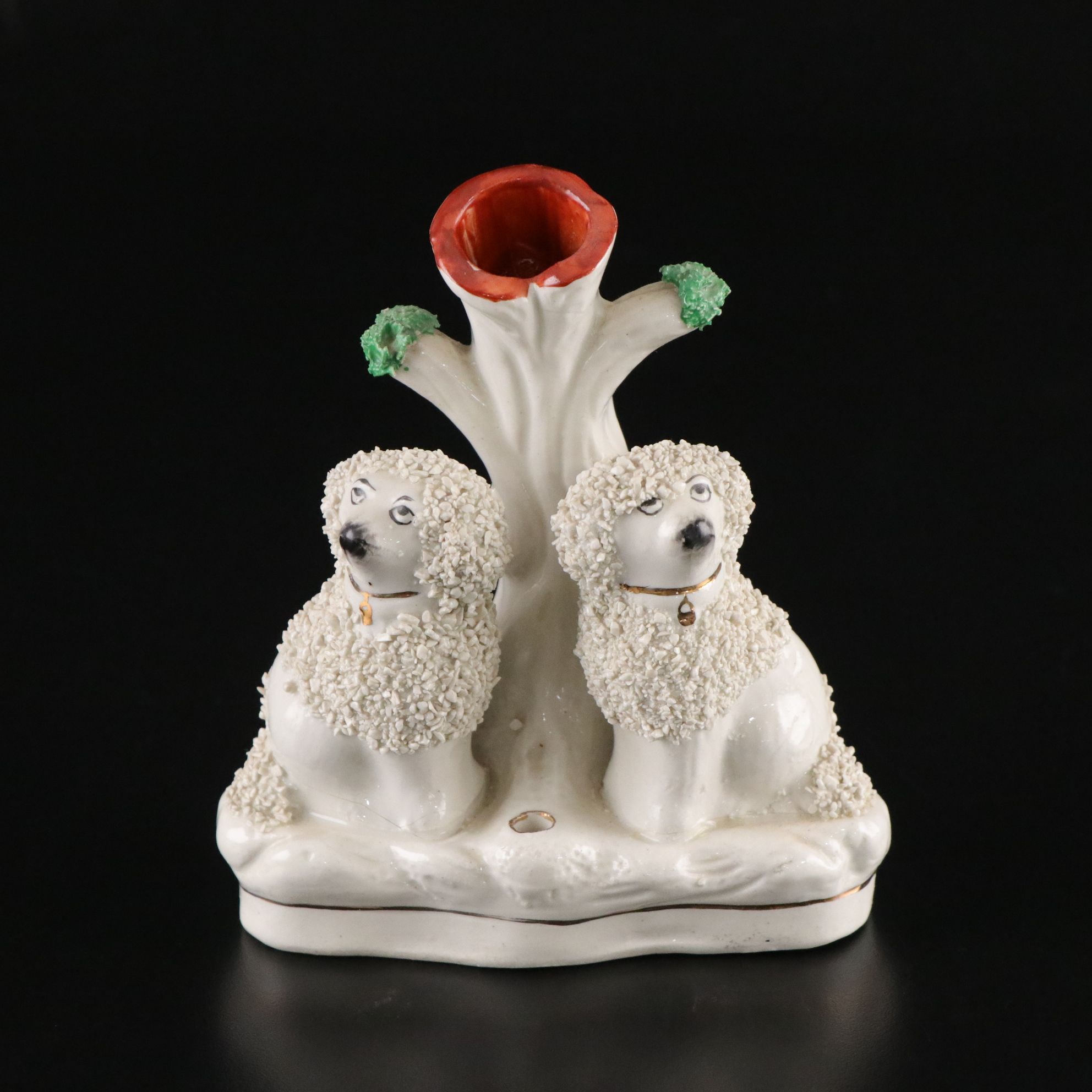 William Kent Staffordshire Ware Confetti Poodle Spill Vase Pen Holder, 1944-1962