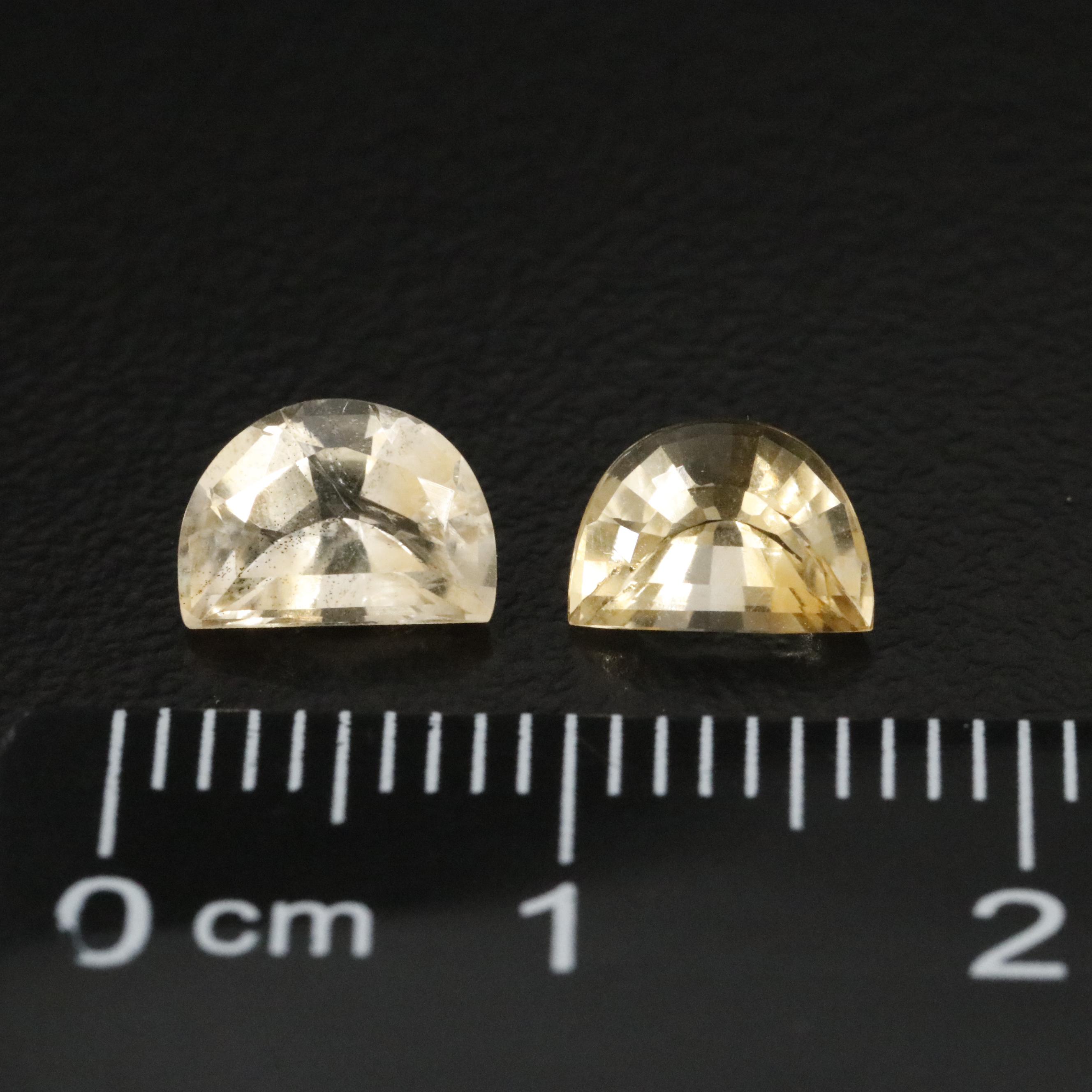 Loose 1.52 CTW Citrine Matched Pair
