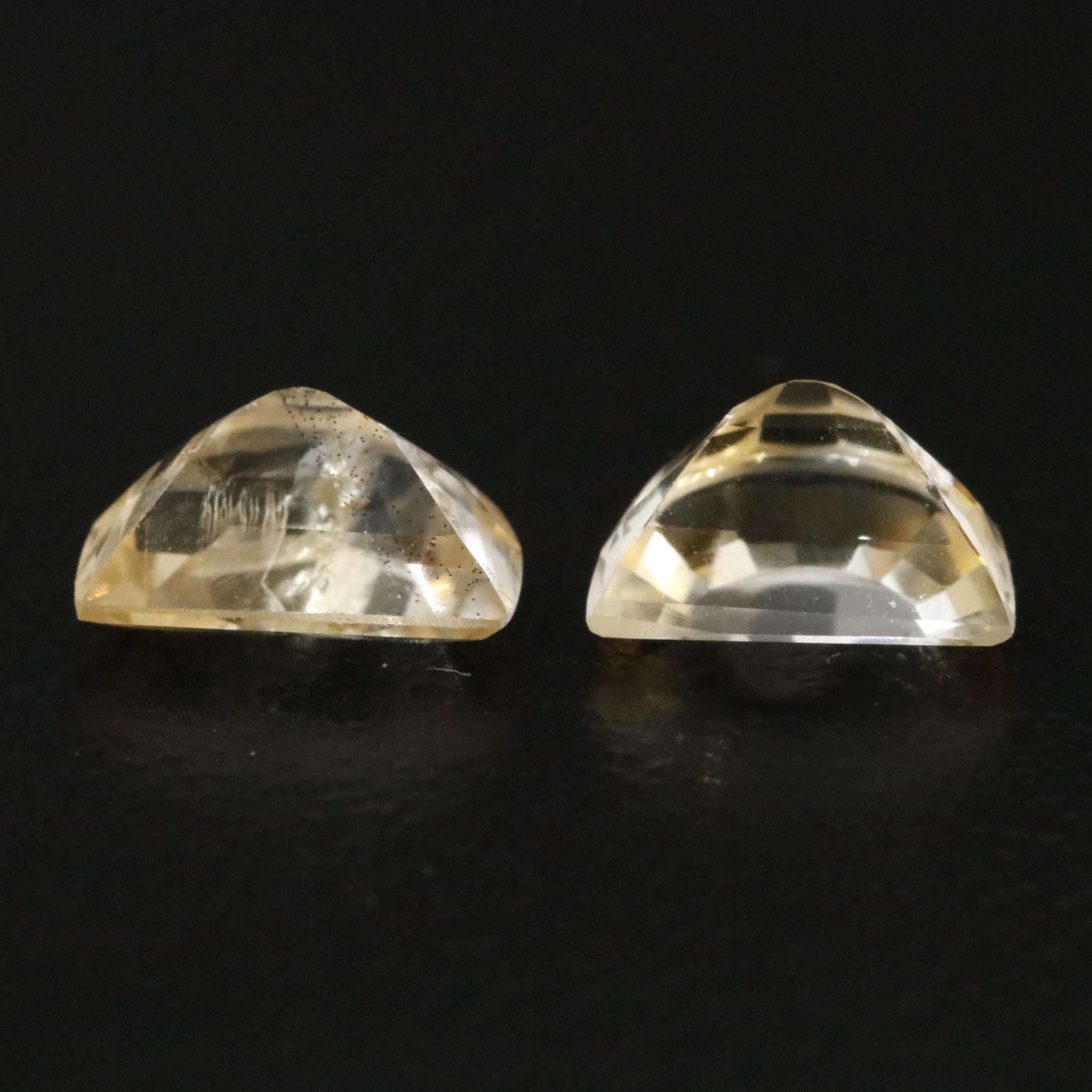 Loose 1.52 CTW Citrine Matched Pair
